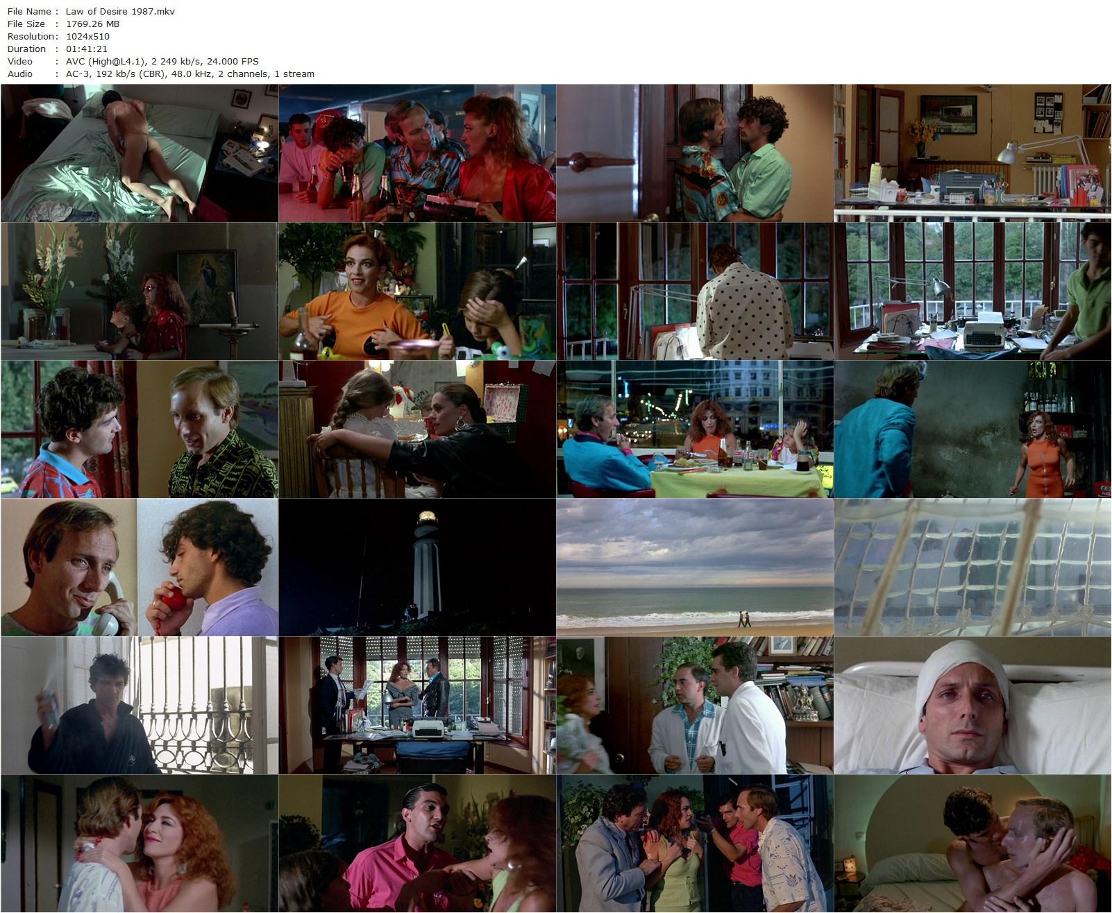 Law of Desire AKA La ley del deseo (1987) Pedro Almodóvar, Eusebio Poncela, Carmen Maura, Antonio Banderas-poster