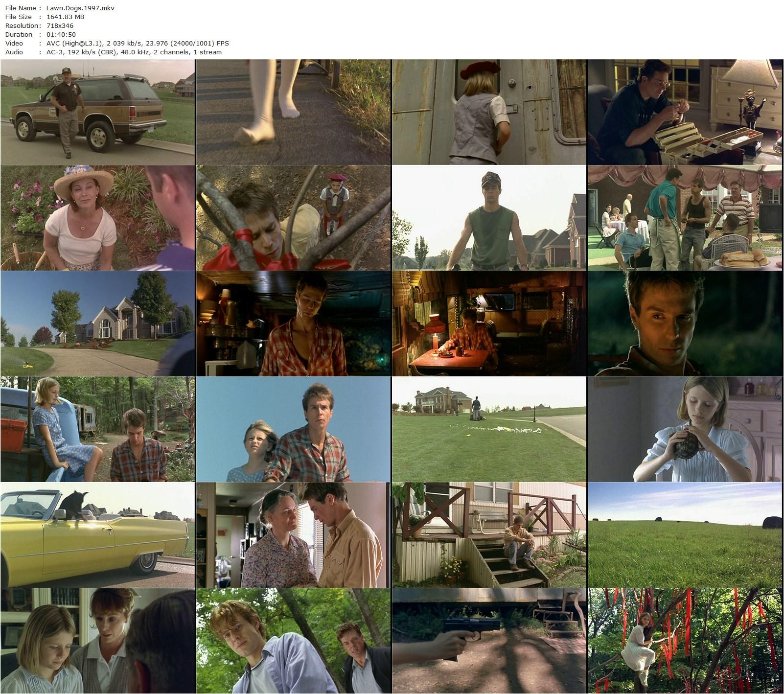 Lawn Dogs (1997) John Duigan, Sam Rockwell, Kathleen Quinlan, Mischa Barton-poster