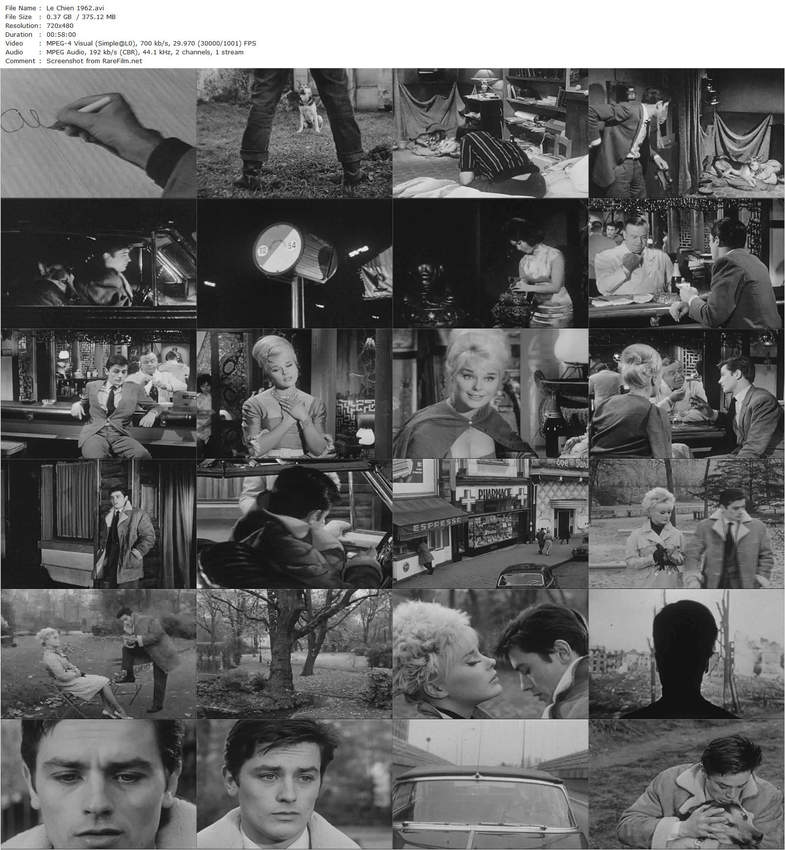 The Dog / Le chien (1962) François Chalais, Alain Delon, Elke Sommer, Albert Dinan-poster