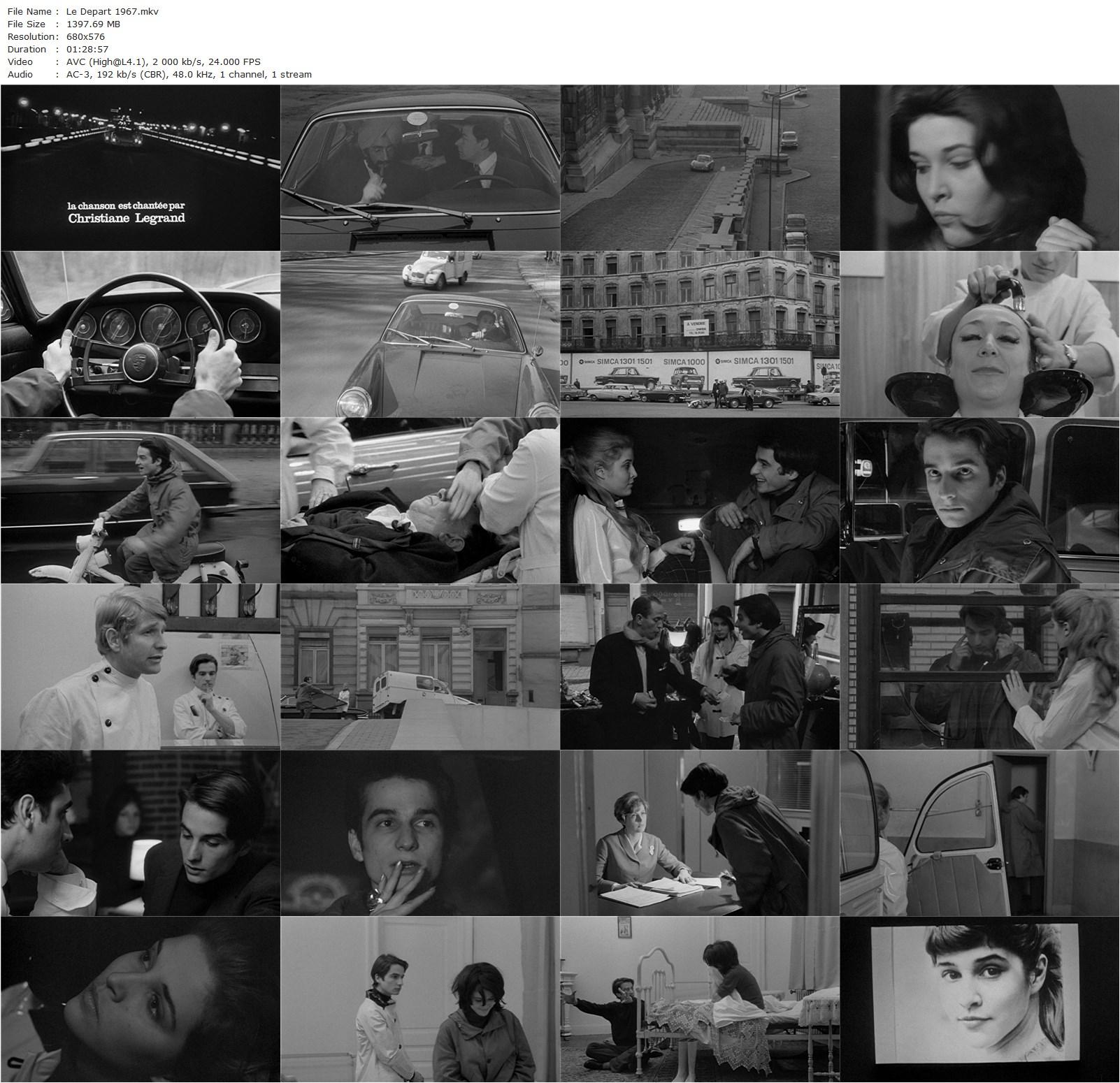 The Departure AKA Le départ (1967) Jerzy Skolimowski, Jean-Pierre Léaud, Catherine-Isabelle Duport, Jacqueline Bir-poster