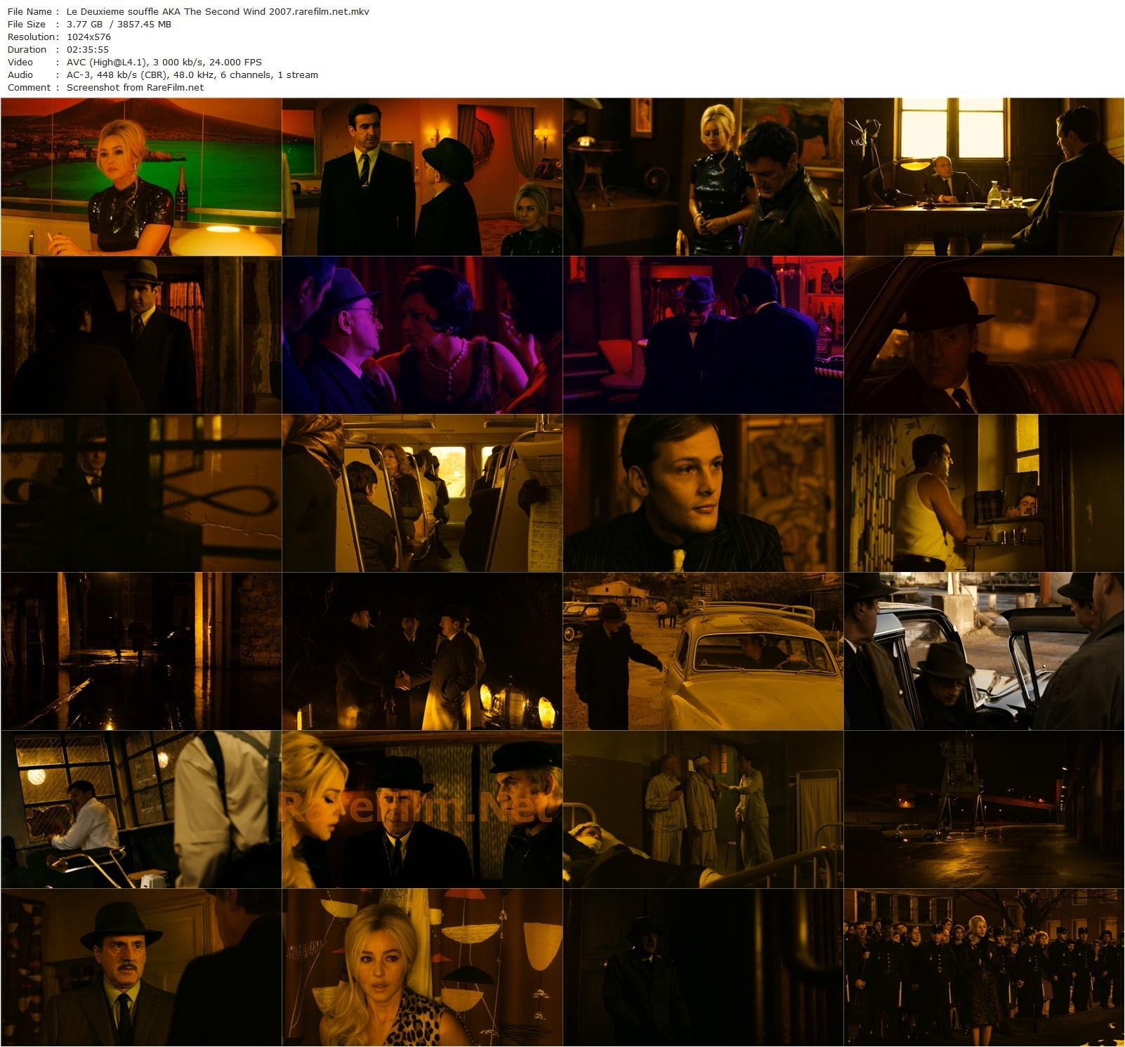 The Second Wind / Le deuxième souffle (2007) Alain Corneau, Daniel Auteuil, Monica Bellucci, Michel Blanc-poster