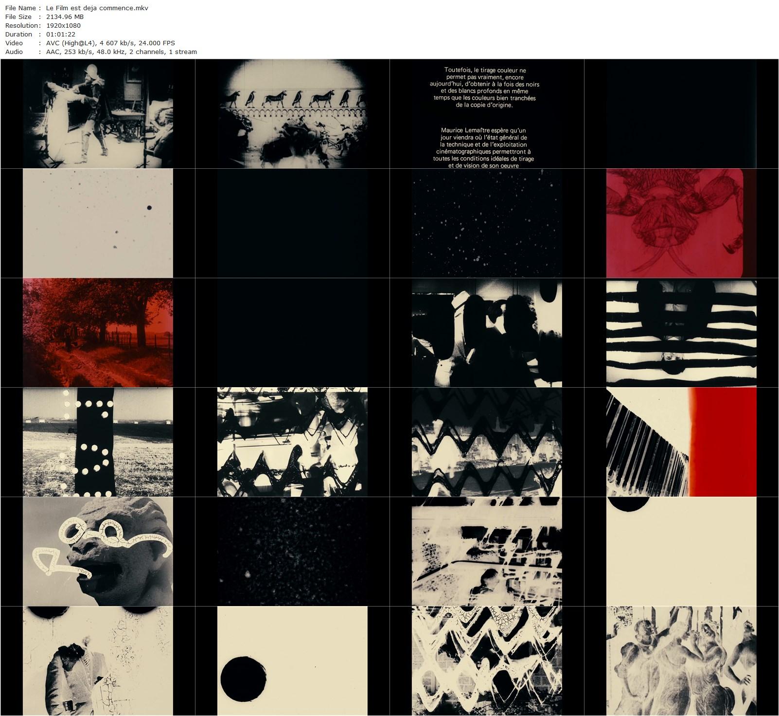 Le film est déjà commencé? (1951) Maurice Lemaître-poster