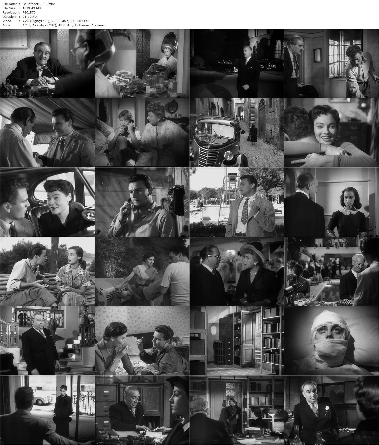 The Unfaithfuls AKA Le infedeli (1953) Mario Monicelli, Steno, Gina Lollobrigida, May Britt, Pierre Cressoy-poster