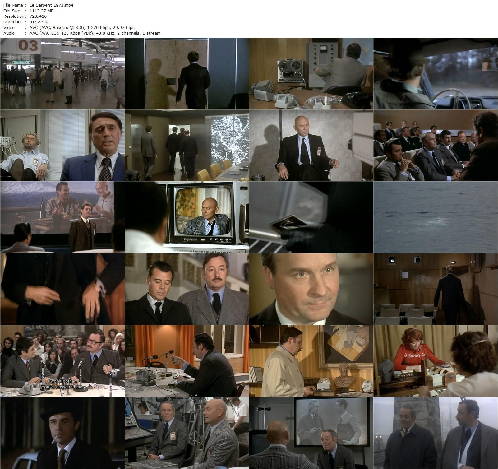 The Serpent (1973) Henri Verneuil, Yul Brynner, Henry Fonda, Dirk Bogarde-poster