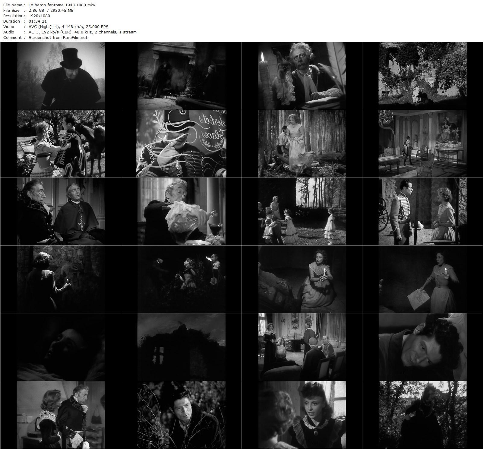 Le Baron Fantôme / The Phantom Baron (1943) Serge de Poligny, André Lefaur, Odette Joyeux, Jany Holt-poster