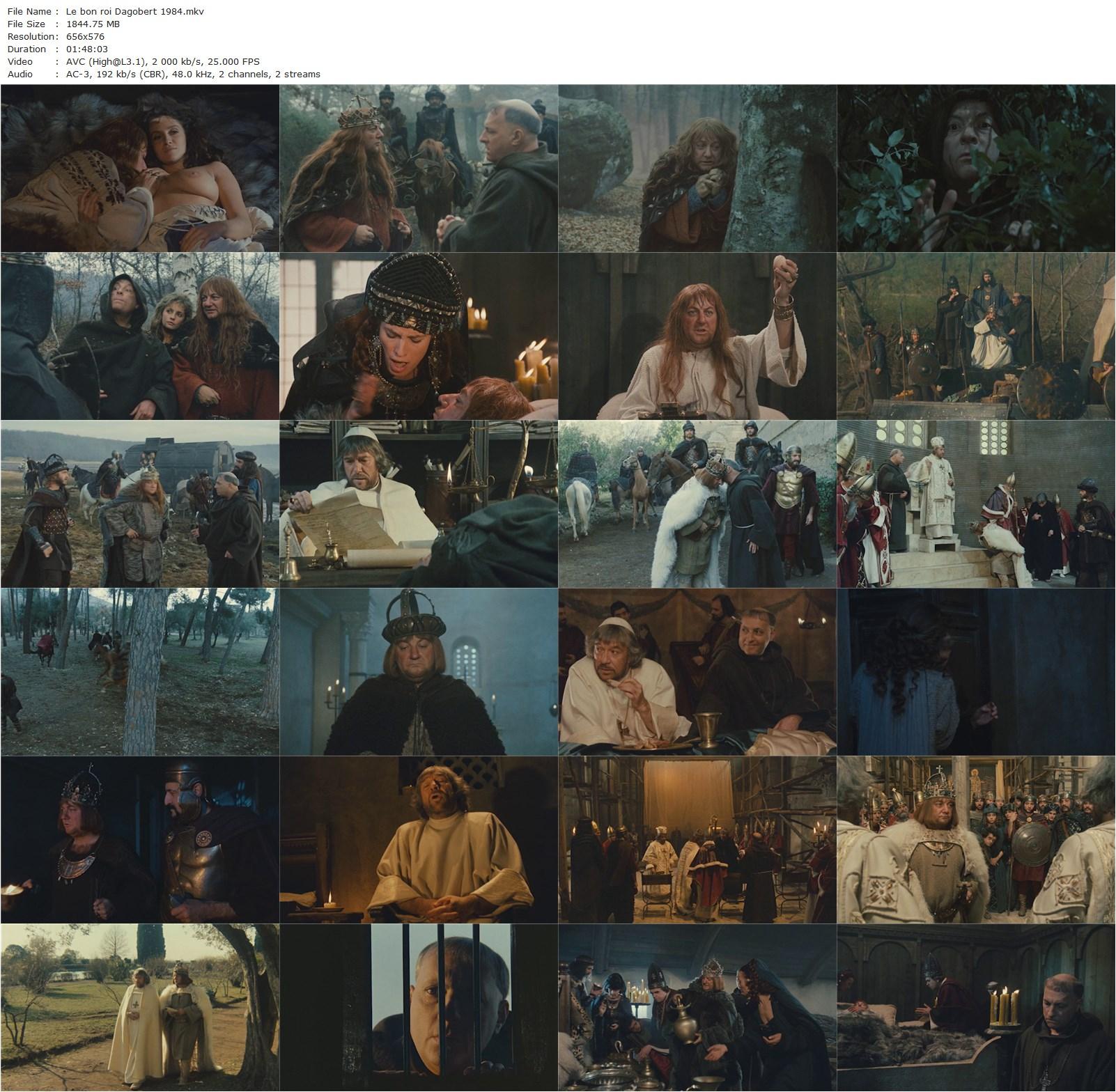 Good King Dagobert AKA Le bon roi Dagobert (1984) Dino Risi, Coluche, Michel Serrault, Ugo Tognazzi-poster