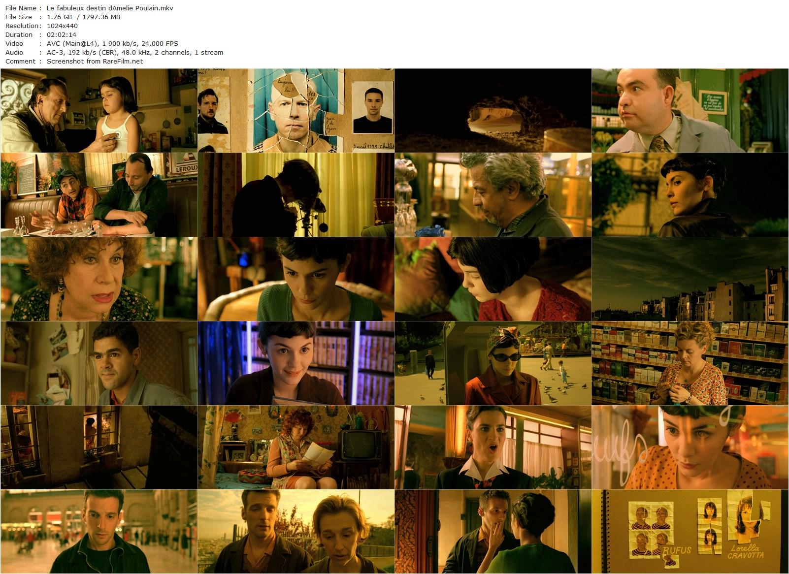 Amélie / Le fabuleux destin d’Amélie Poulain (2001) Jean-Pierre Jeunet, Audrey Tautou, Mathieu Kassovitz, Rufus-poster