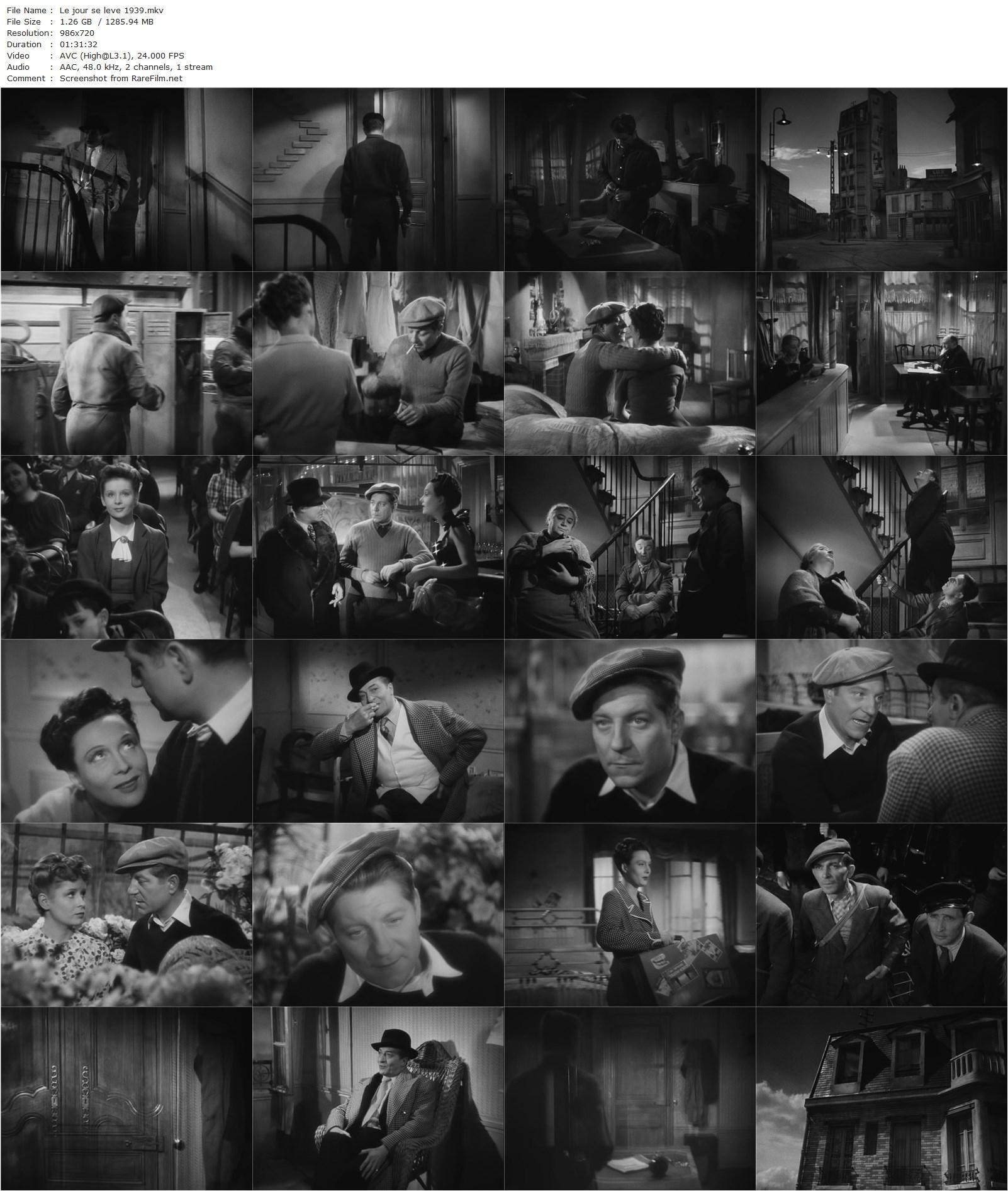 Daybreak / Le jour se lève (1939) Marcel Carné, Jean Gabin, Jacqueline Laurent, Arletty-poster