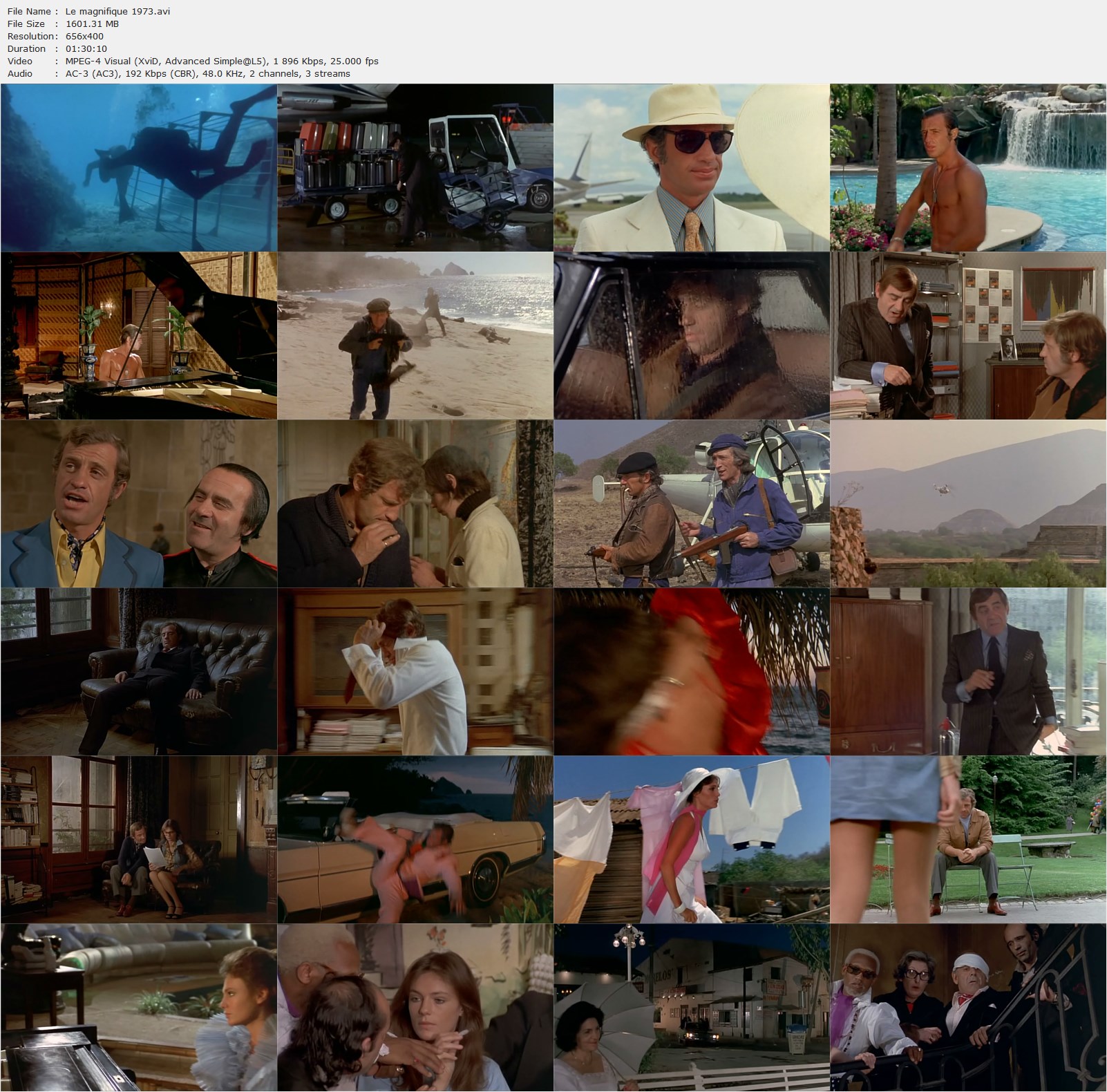 The Man from Acapulco (1973) Philippe de Broca, Jean-Paul Belmondo, Jacqueline Bisset, Vittorio Caprioli, Action, Comedy, Fantasy, Romance-poster