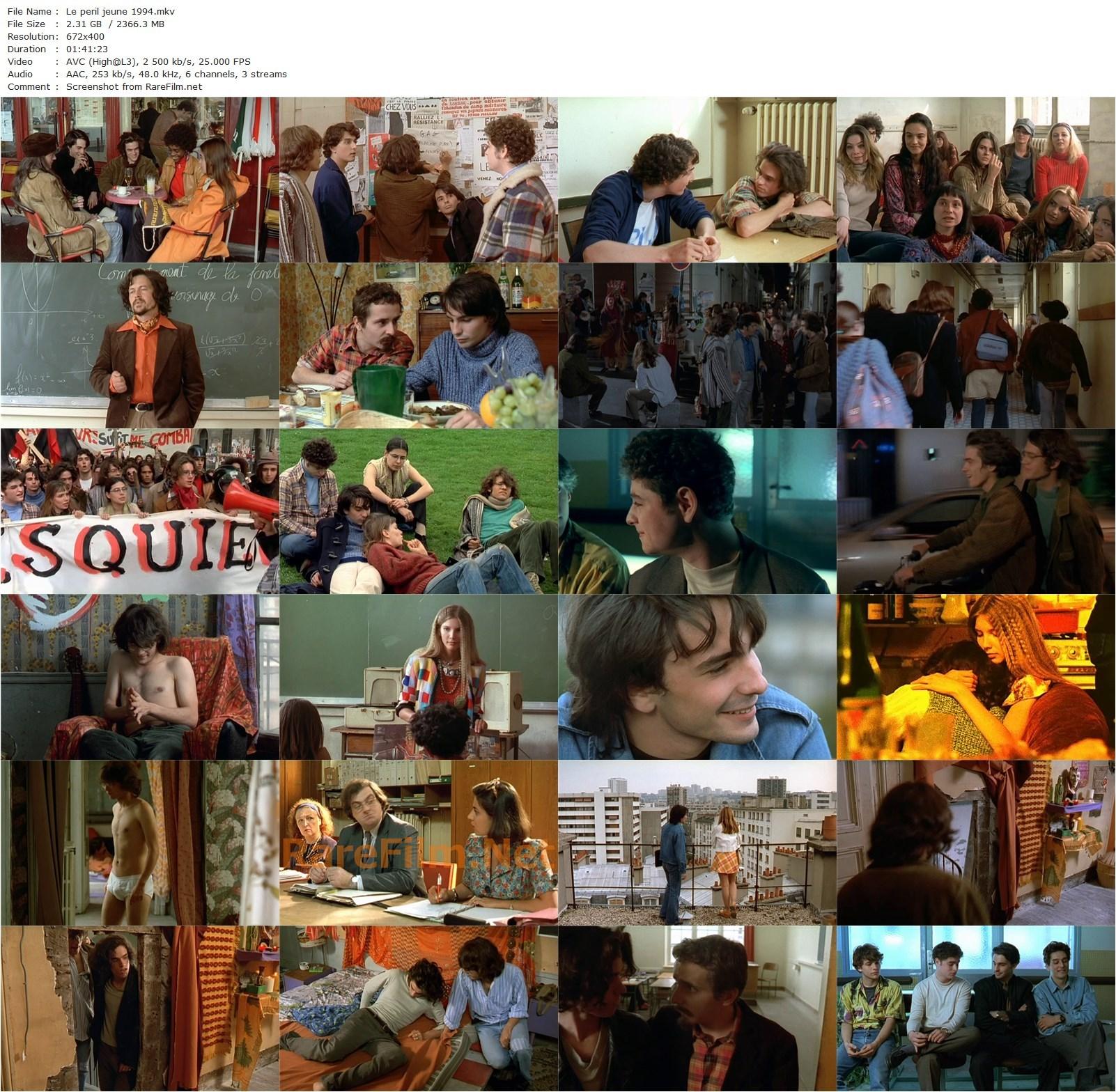 Good Old Daze / Le péril jeune (1994) Cédric Klapisch, Romain Duris, Vincent Elbaz, Nicolas Koretzky-poster