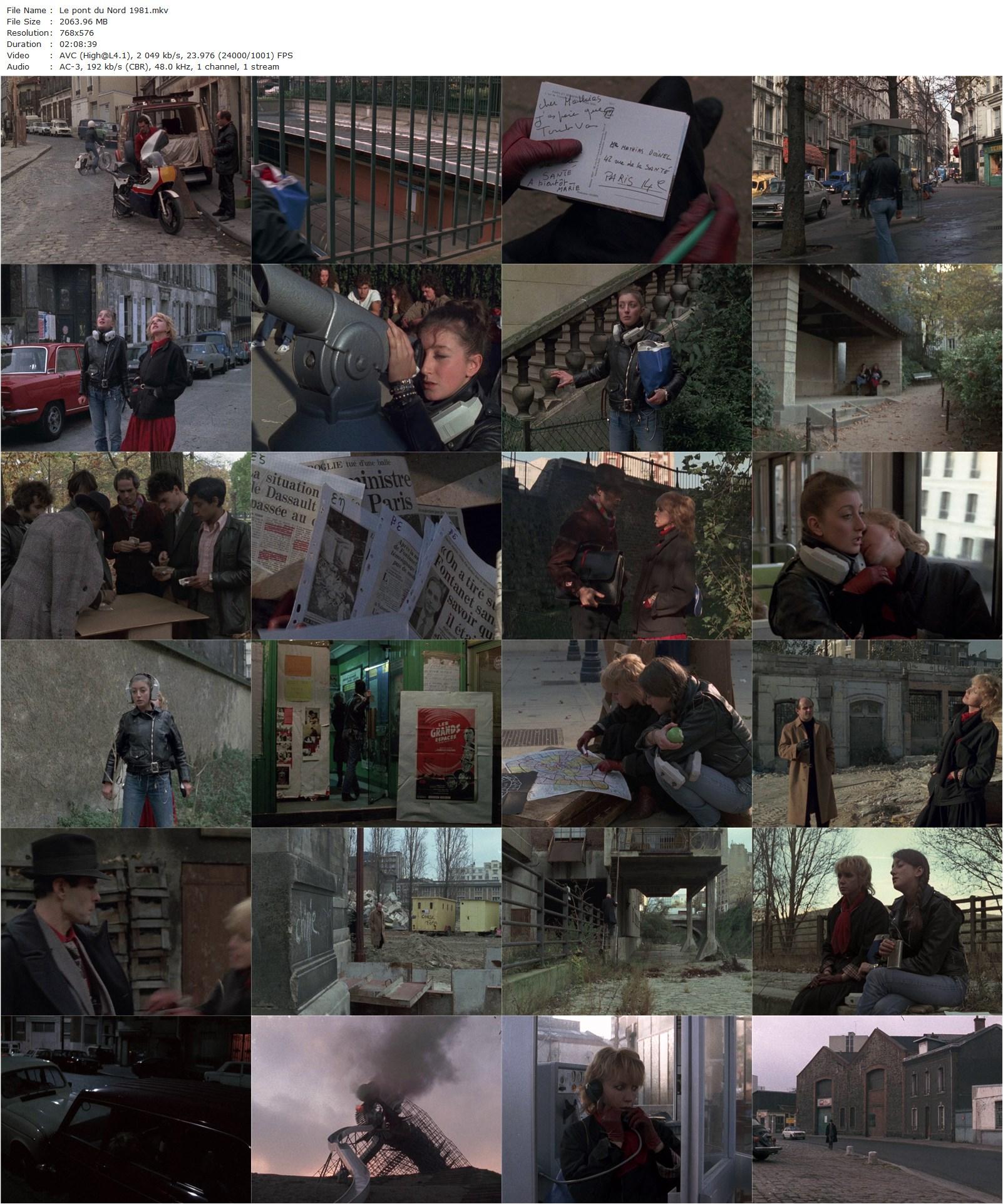 Le pont du Nord (1981) Jacques Rivette, Bulle Ogier, Pascale Ogier, Pierre Clémenti-poster