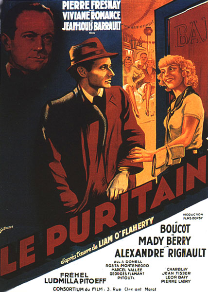 The Puritan AKA Le puritain (1938) Jeff Musso, Pierre Fresnay, Jean-Louis Barrault, Viviane Romance
