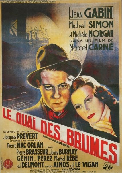 Le quai des brumes / Port of Shadows (1938) Marcel Carné, Jean Gabin, Michel Simon, Michèle Morgan, Crime, Drama, Romance, Thriller