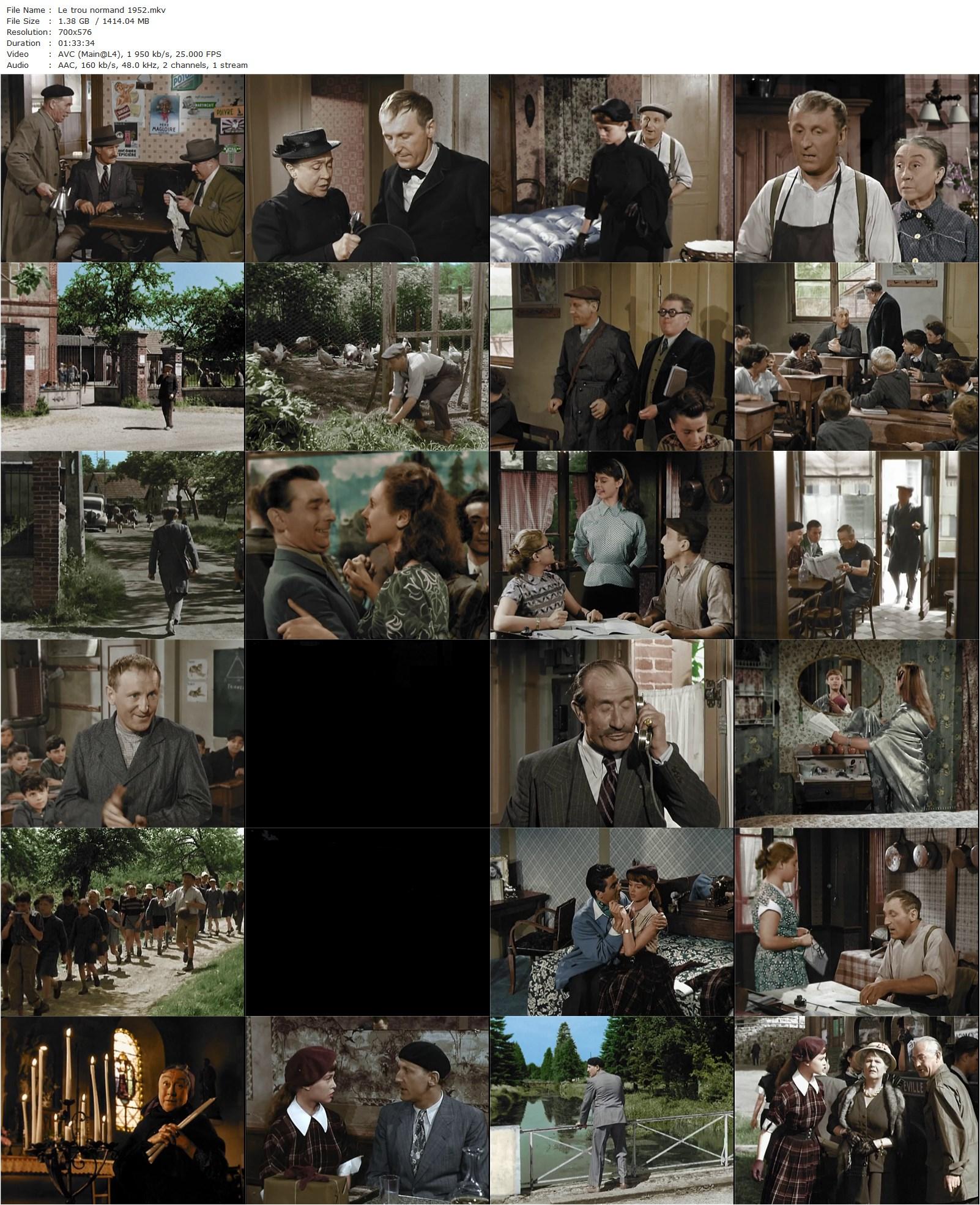 Le trou normand (1952) Jean Boyer, Bourvil, Pierre Larquey, Jane Marken-poster