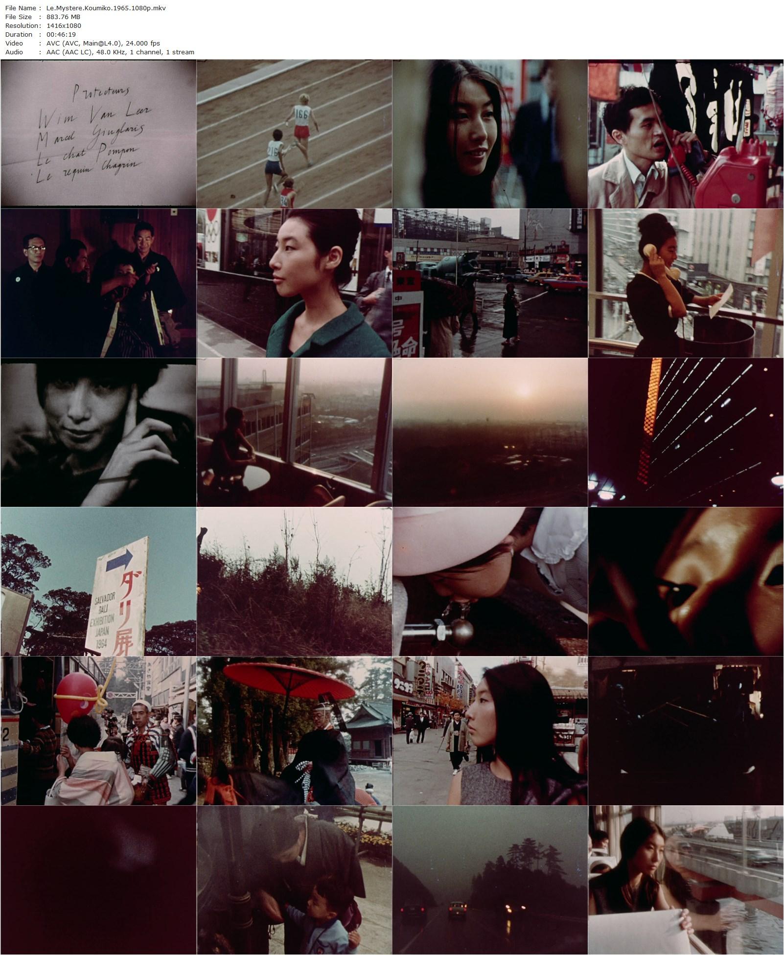 The Koumiko Mystery (1967) Chris Marker, Koumiko Muraoka-poster