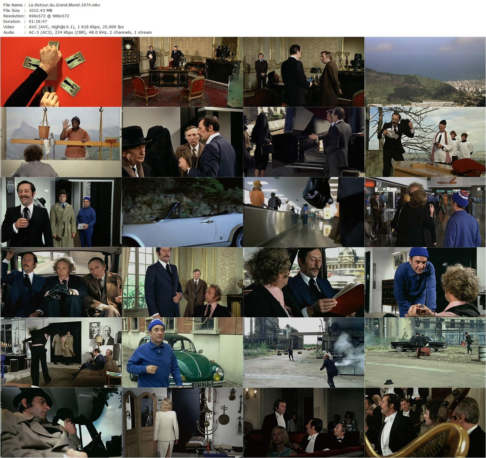 The Return of the Tall Blond Man (1974) Yves Robert, Pierre Richard, Jean Carmet, Jean Rochefort-poster