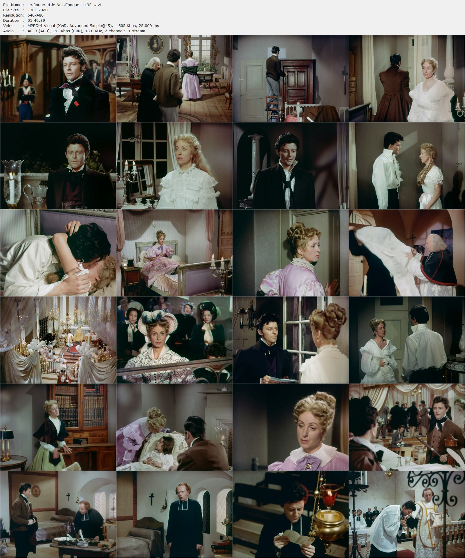 The Red and the Black (1954) Claude Autant-Lara, Gérard Philipe, Danielle Darrieux, Antonella Lualdi, Drama, Romance-poster