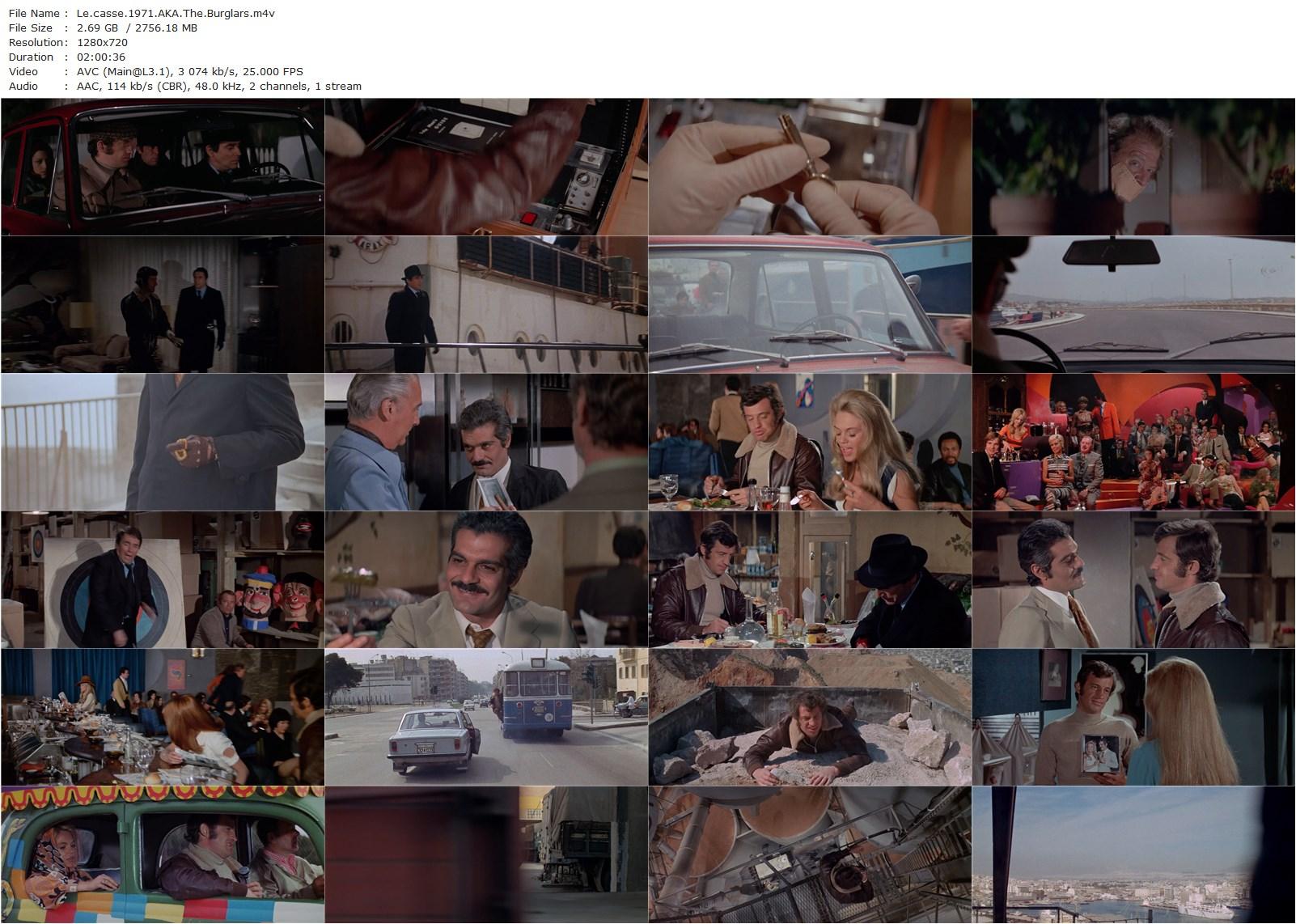 The Burglars AKA Le casse (1971) Henri Verneuil, Jean-Paul Belmondo, Omar Sharif, Dyan Cannon-poster