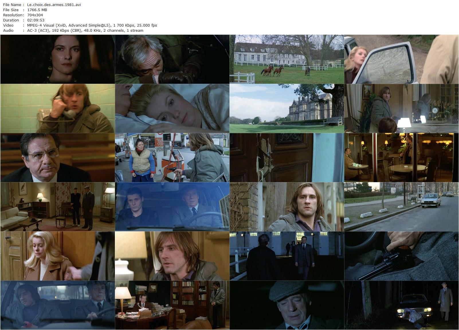 Choice of Arms / Le choix des armes (1981) Alain Corneau, Yves Montand, Gérard Depardieu, Catherine Deneuve-poster