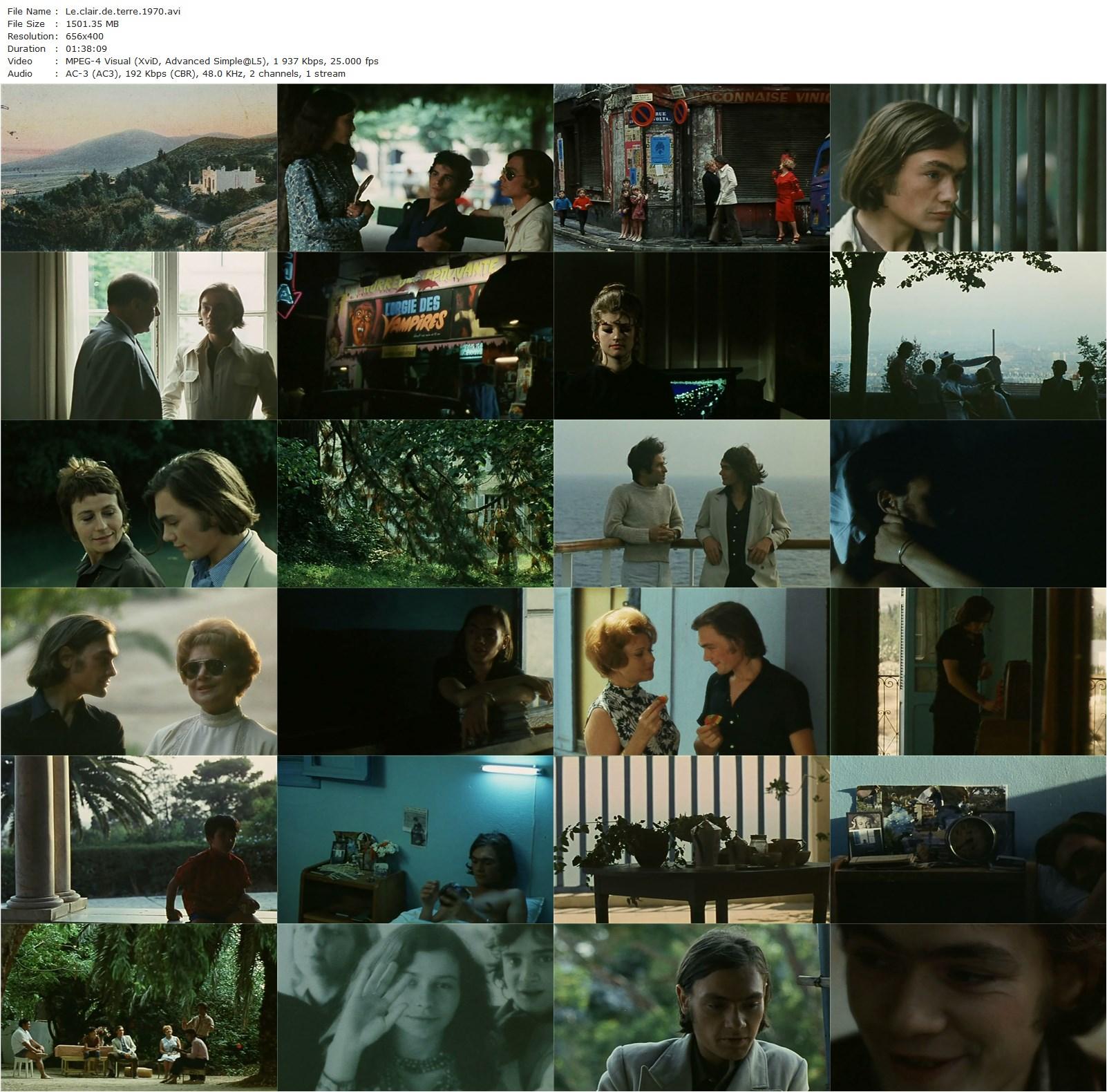 Earth Light (1970) Guy Gilles, Edwige Feuillère, Annie Girardot, Patrick Jouané-poster