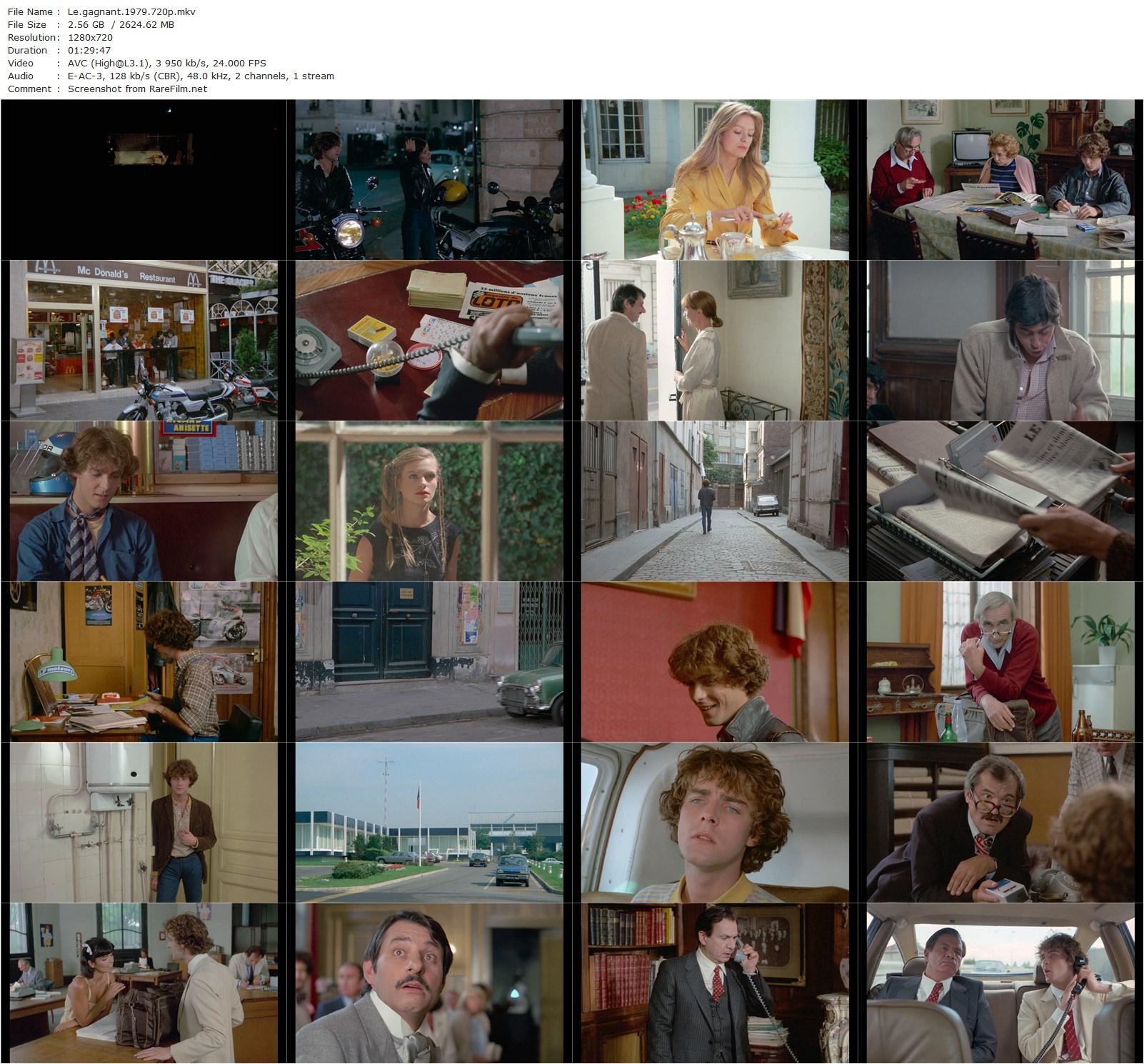 Le gagnant (1979) Christian Gion, Philippe Ruggieri, Michel Galabru, Stéphane Audran-poster