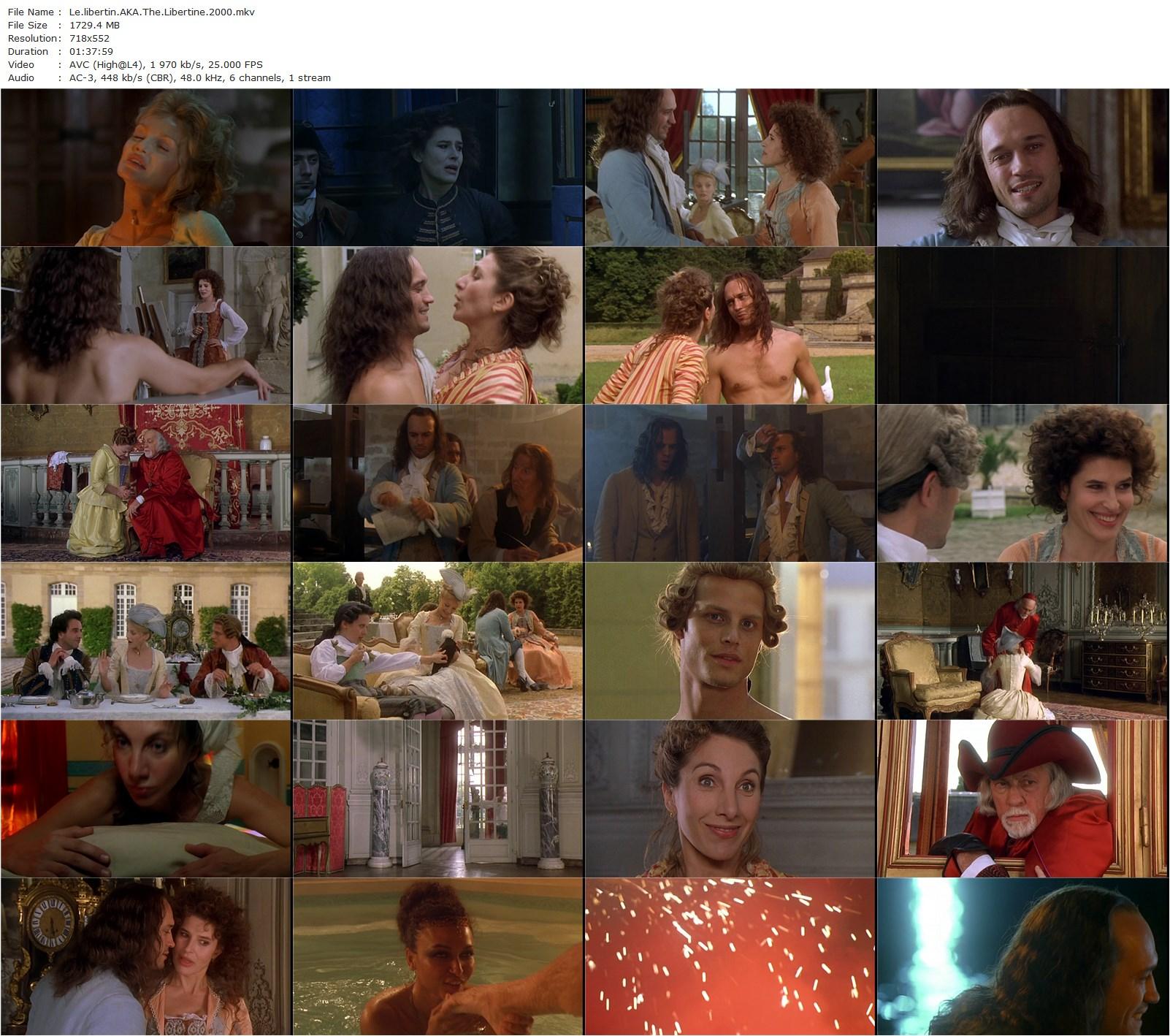 The Libertine AKA Le libertin (2000) Gabriel Aghion, Vincent Perez, Fanny Ardant, Josiane Balasko-poster