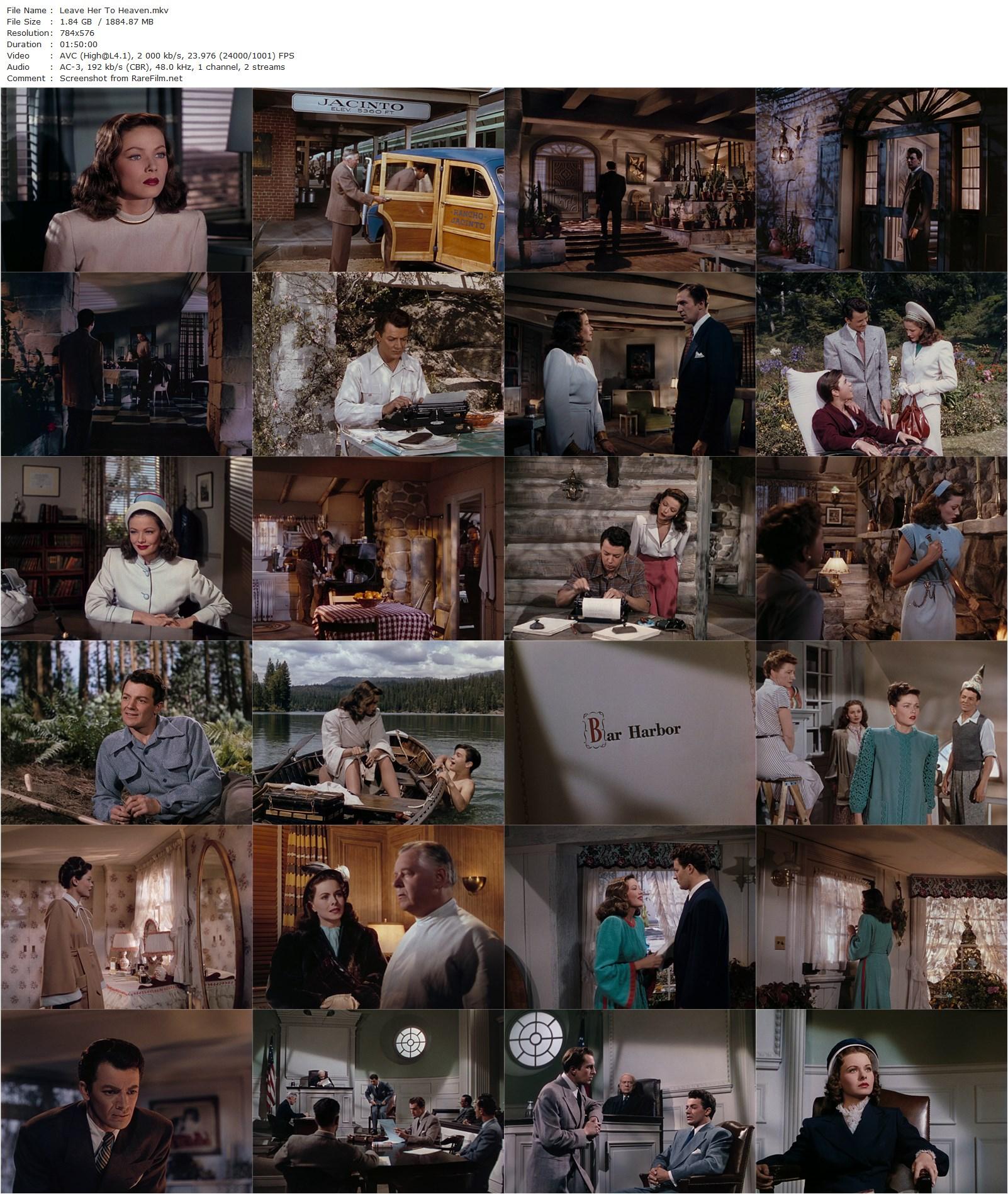 Leave Her to Heaven (1945) John M. Stahl, Gene Tierney, Cornel Wilde, Jeanne Crain-poster