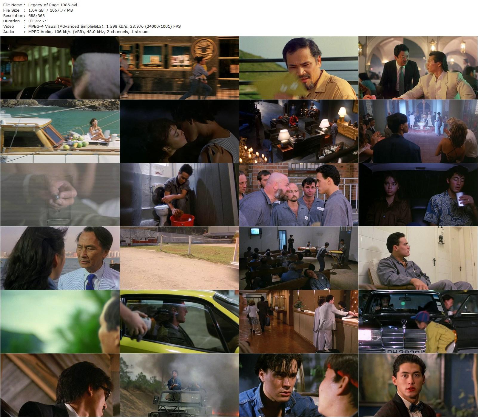 Legacy of Rage AKA Long zai jiang hu (1986) Ronny Yu, Brandon Lee, Michael Wong, Regina Kent-poster