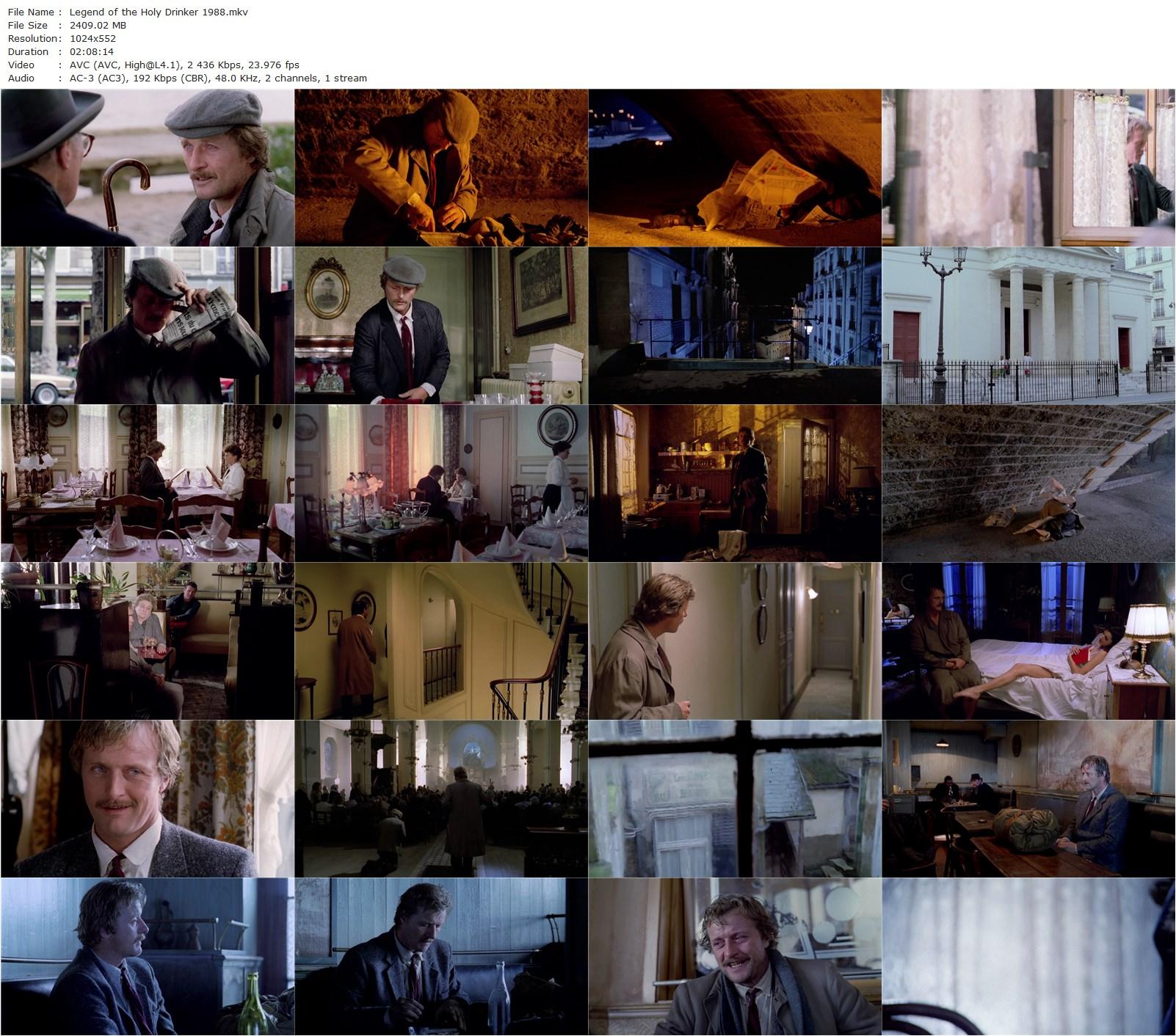 The Legend of the Holy Drinker (1988) Ermanno Olmi, Rutger Hauer, Anthony Quayle, Sandrine Dumas-poster