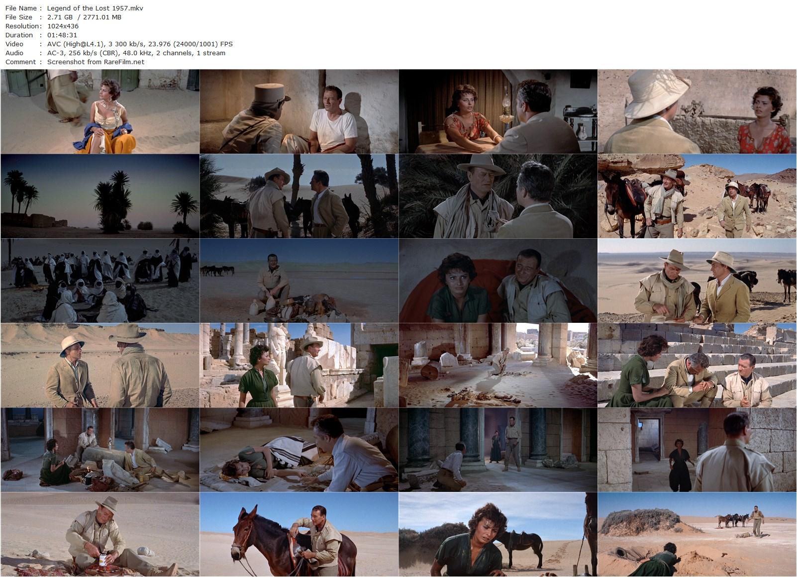 Legend of the Lost (1957) Henry Hathaway, John Wayne, Sophia Loren, Rossano Brazzi-poster