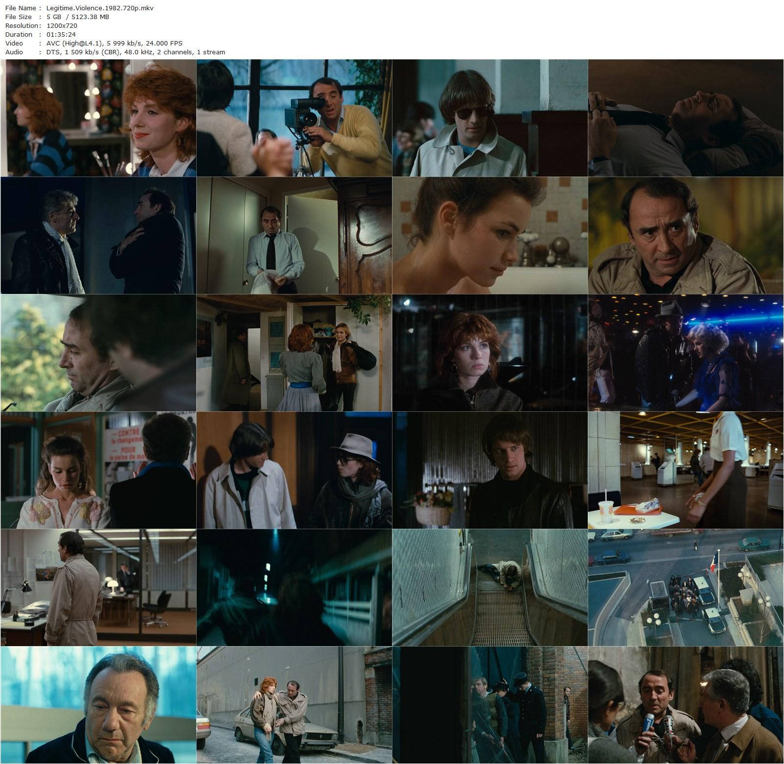 Légitime violence (1982) Serge Leroy, Claude Brasseur, Véronique Genest, Thierry Lhermitte-poster