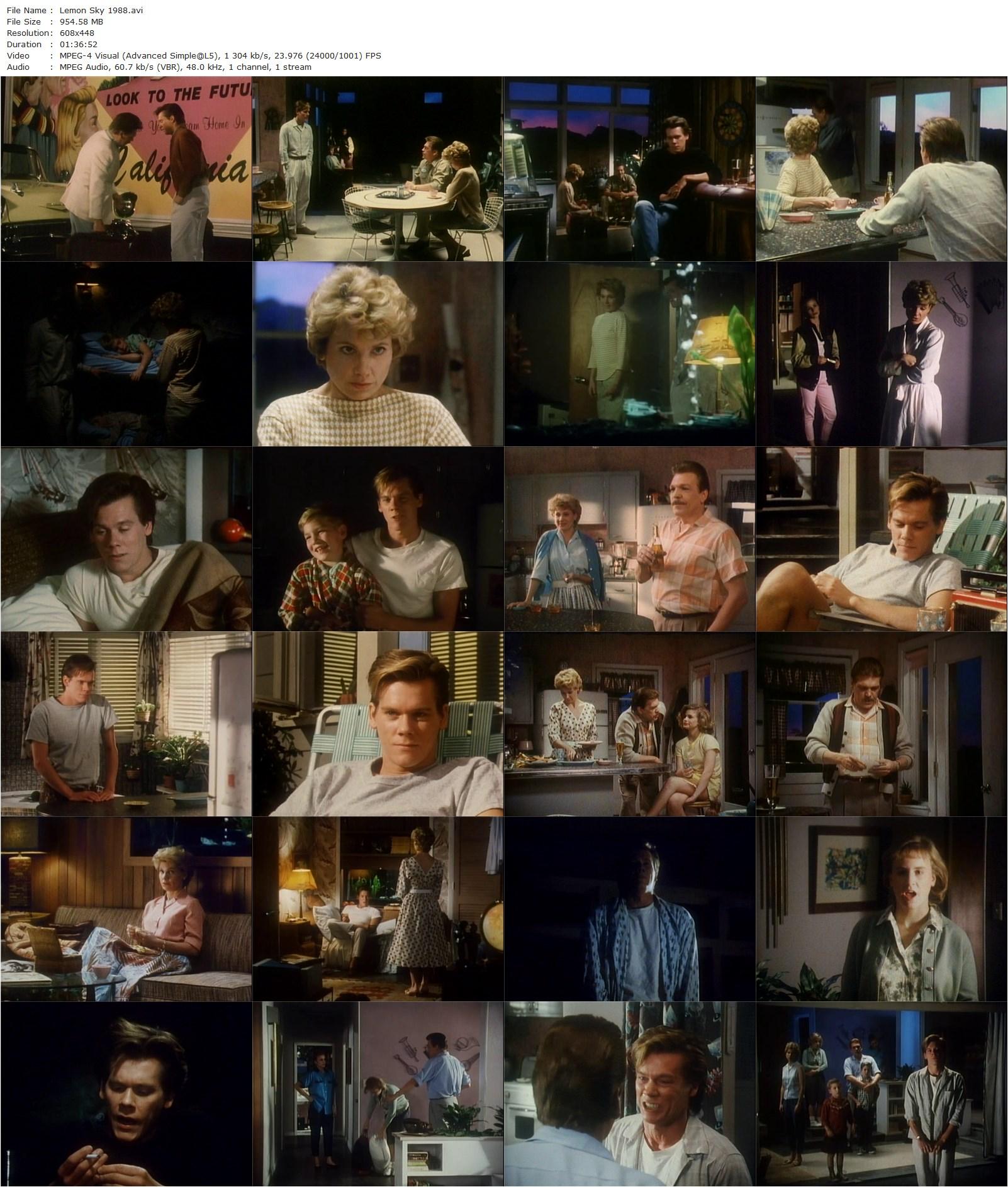 Lemon Sky (1988) Jan Egleson, Kevin Bacon, Tom Atkins, Lindsay Crouse-poster