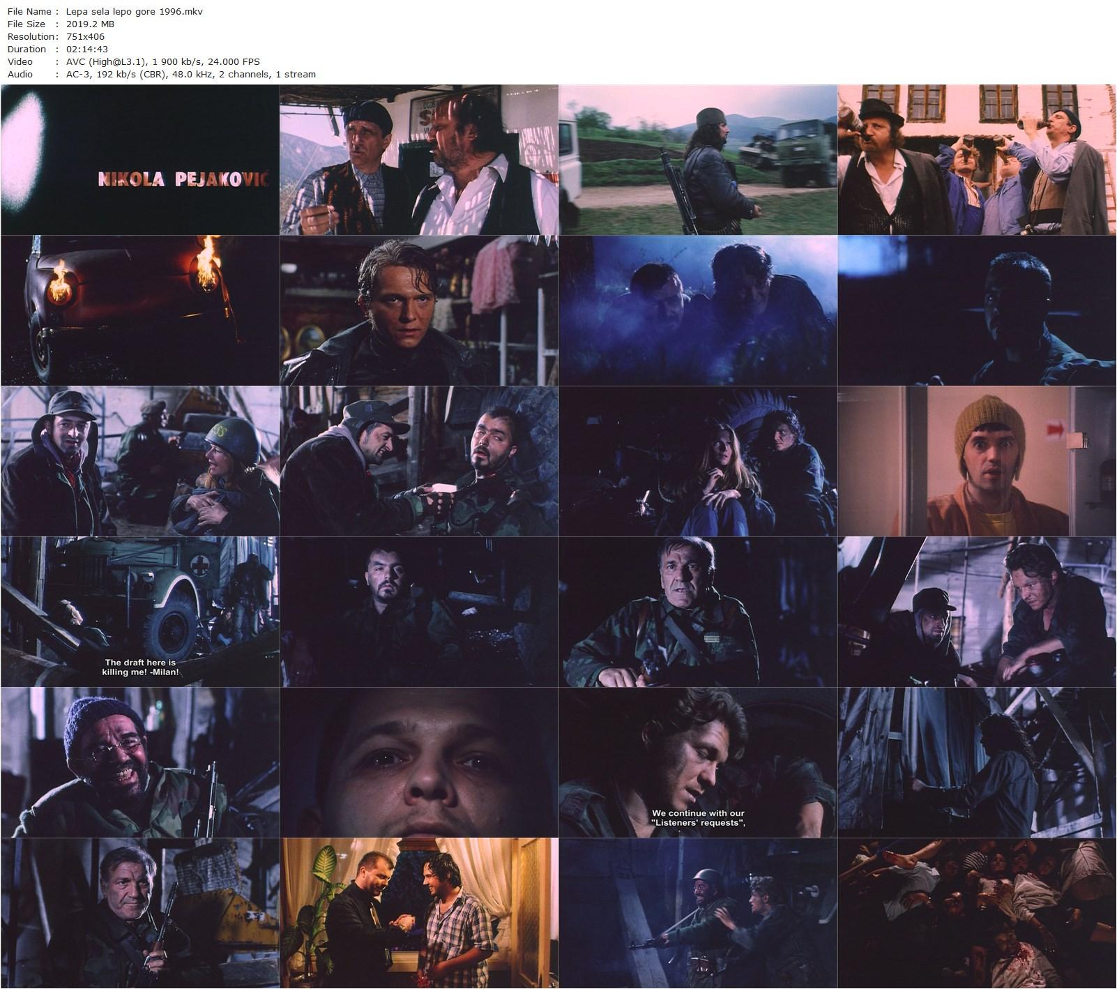 Pretty Village, Pretty Flame / Lepa sela lepo gore (1996) Srdjan Dragojevic, Dragan Bjelogrlic, Nikola Kojo, Dragan Maksimovic-poster