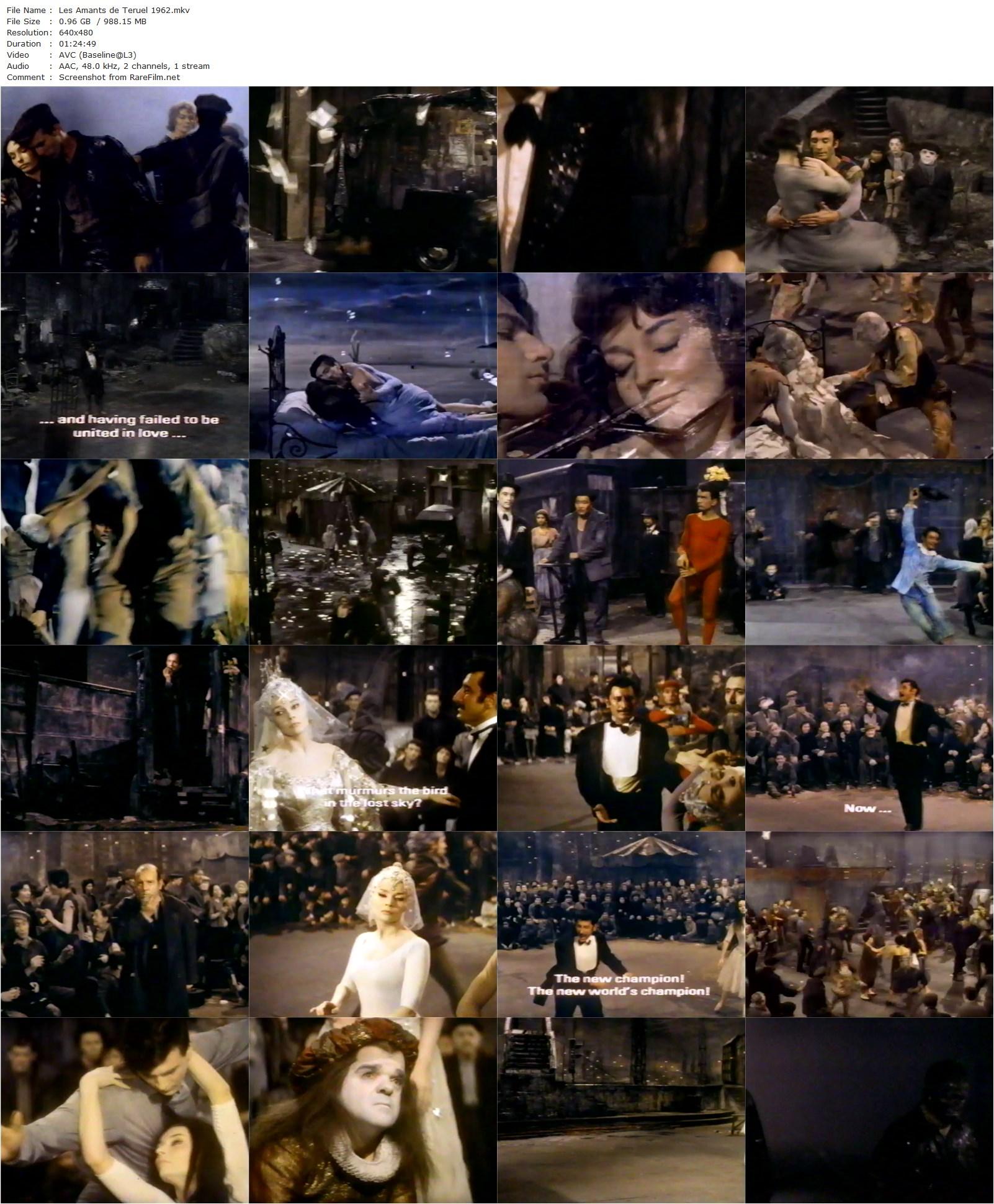 The Lovers of Teruel / Les Amants de Teruel (1962) Raymond Rouleau, Ludmilla Tchérina, René-Louis Lafforgue, Milko Sparemblek-poster