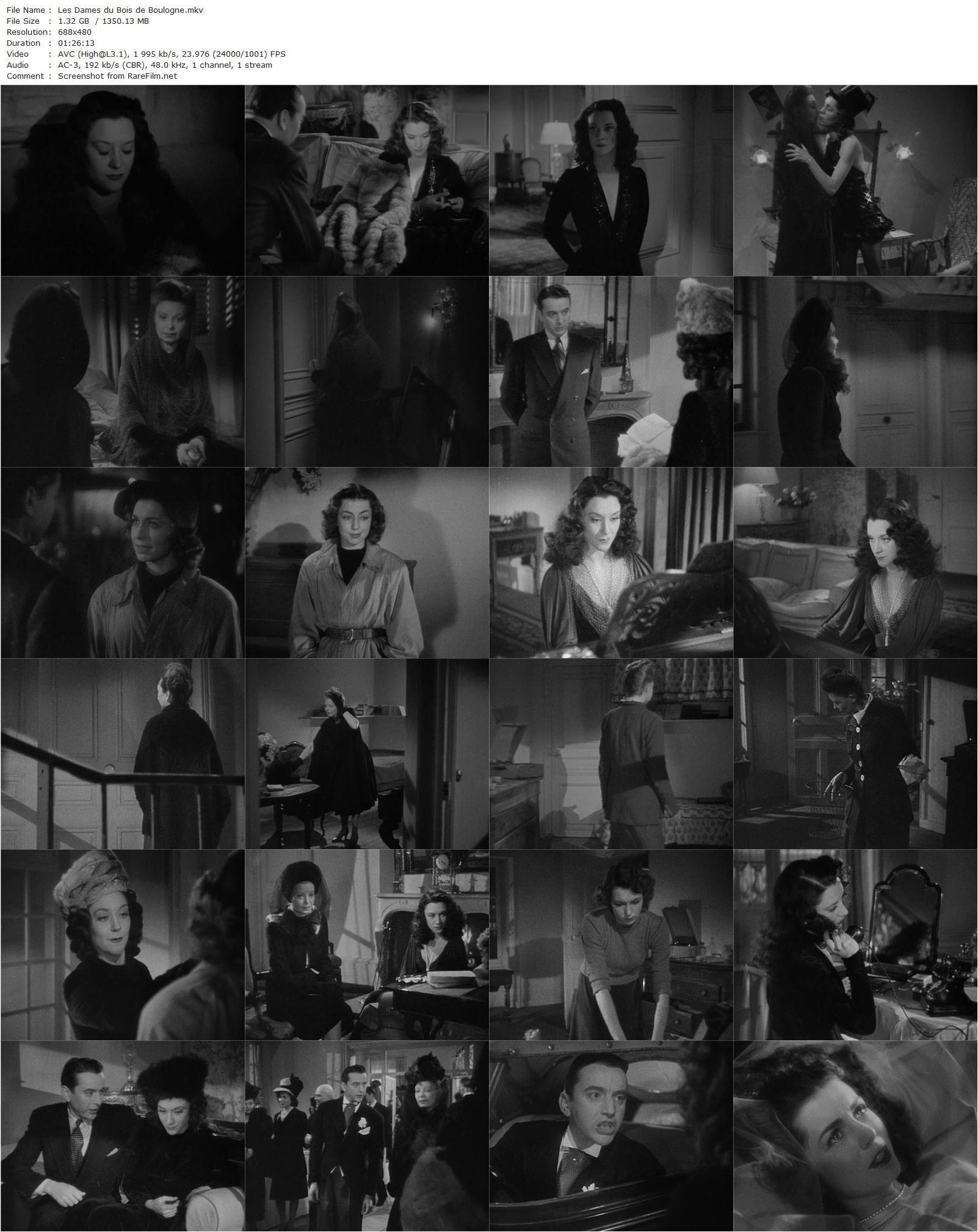 The Ladies of the Bois de Boulogne / Les dames du Bois de Boulogne (1945) Robert Bresson, Paul Bernard, María Casares, Elina Labourdette-poster