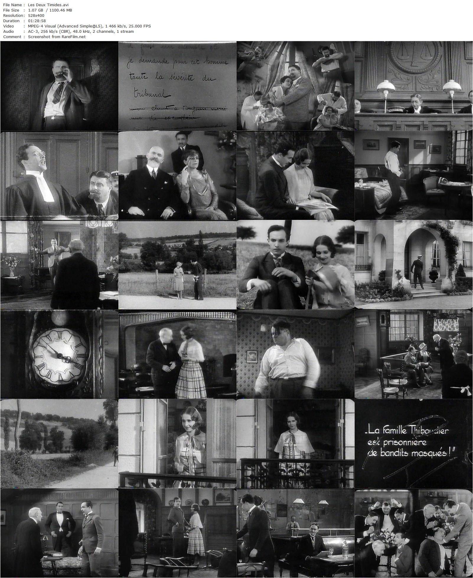 Two Timid Souls / Les deux timides (1928) René Clair, Pierre Batcheff, Jim Gérald, Véra Flory-poster