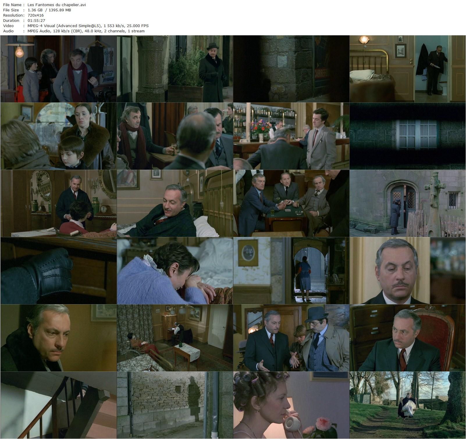 The Hatter’s Ghost AKA Les fantômes du chapelier (1982) Claude Chabrol, Michel Serrault, Charles Aznavour, Monique Chaumette-poster