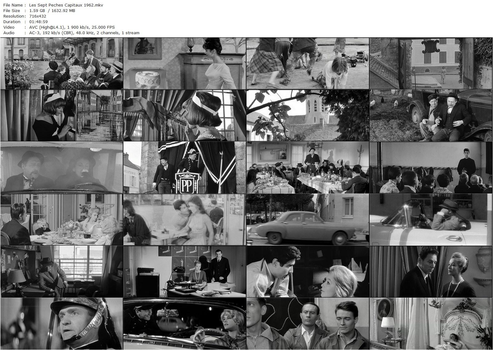 The Seven Deadly Sins AKA Les sept péchés capitaux (1962) Philippe de Broca, Claude Chabrol, Marie-José Nat, Dominique Paturel, Danièle Barraud-poster