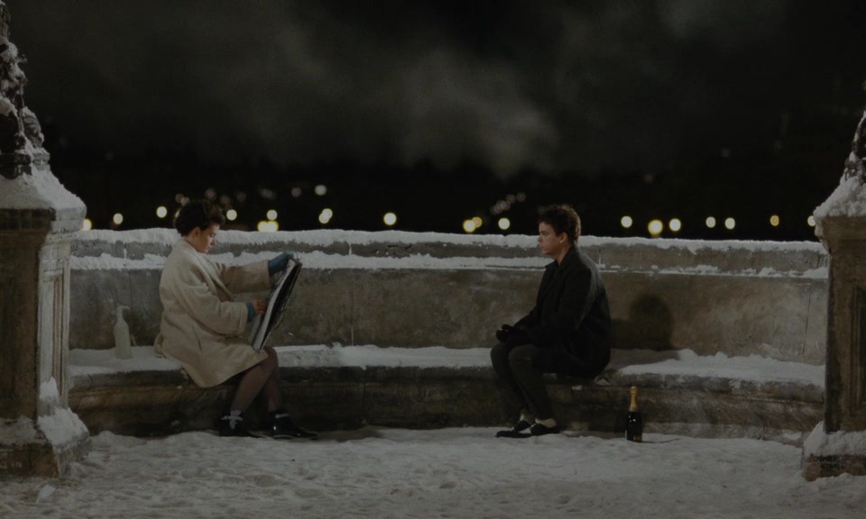 The Lovers on the Bridge AKA Les amants du Pont-Neuf (1991) Leos Carax, Juliette Binoche, Denis Lavant, Daniel Buain-poster