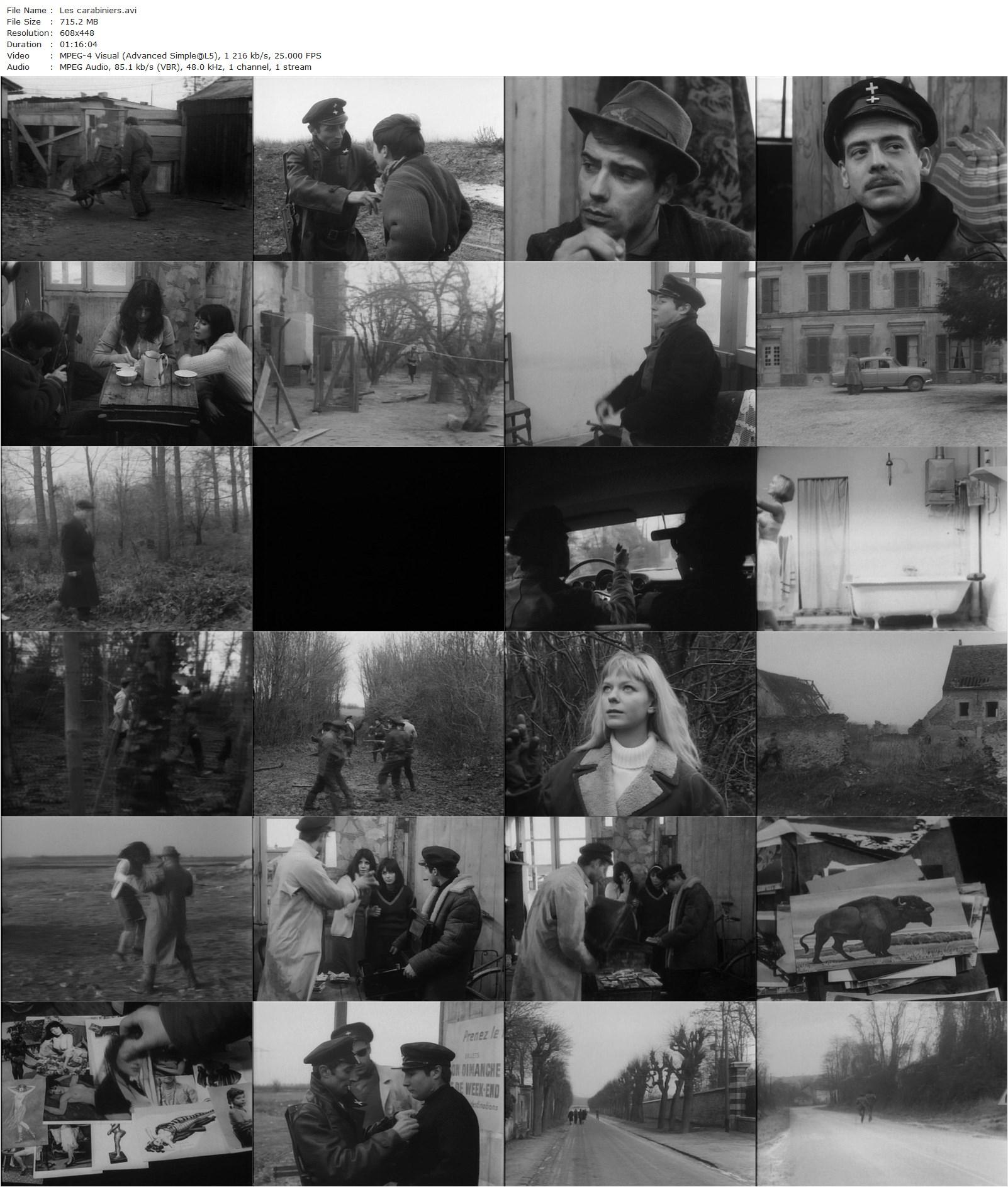 The Carabineers / Les Carabiniers (1963) Jean-Luc Godard, Patrice Moullet, Marino Masé, Geneviève Galéa-poster