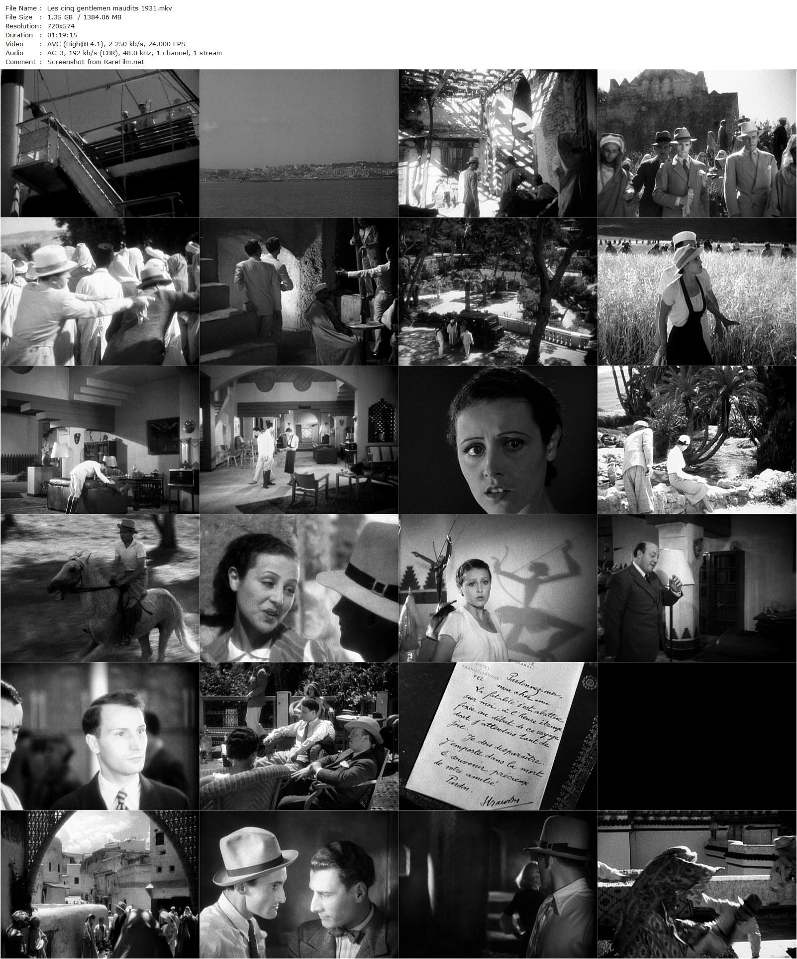 Moon Over Morocco / Les cinq gentlemen maudits (1931) Julien Duvivier, Harry Baur, René Lefèvre, Rosine Deréan-poster