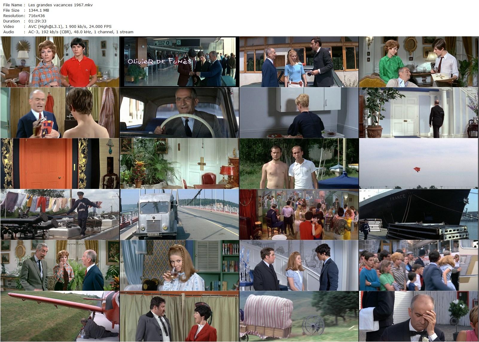 The Exchange Student AKA Les grandes vacances (1967) Jean Girault, Louis de Funès, Ferdy Mayne, Martine Kelly-poster