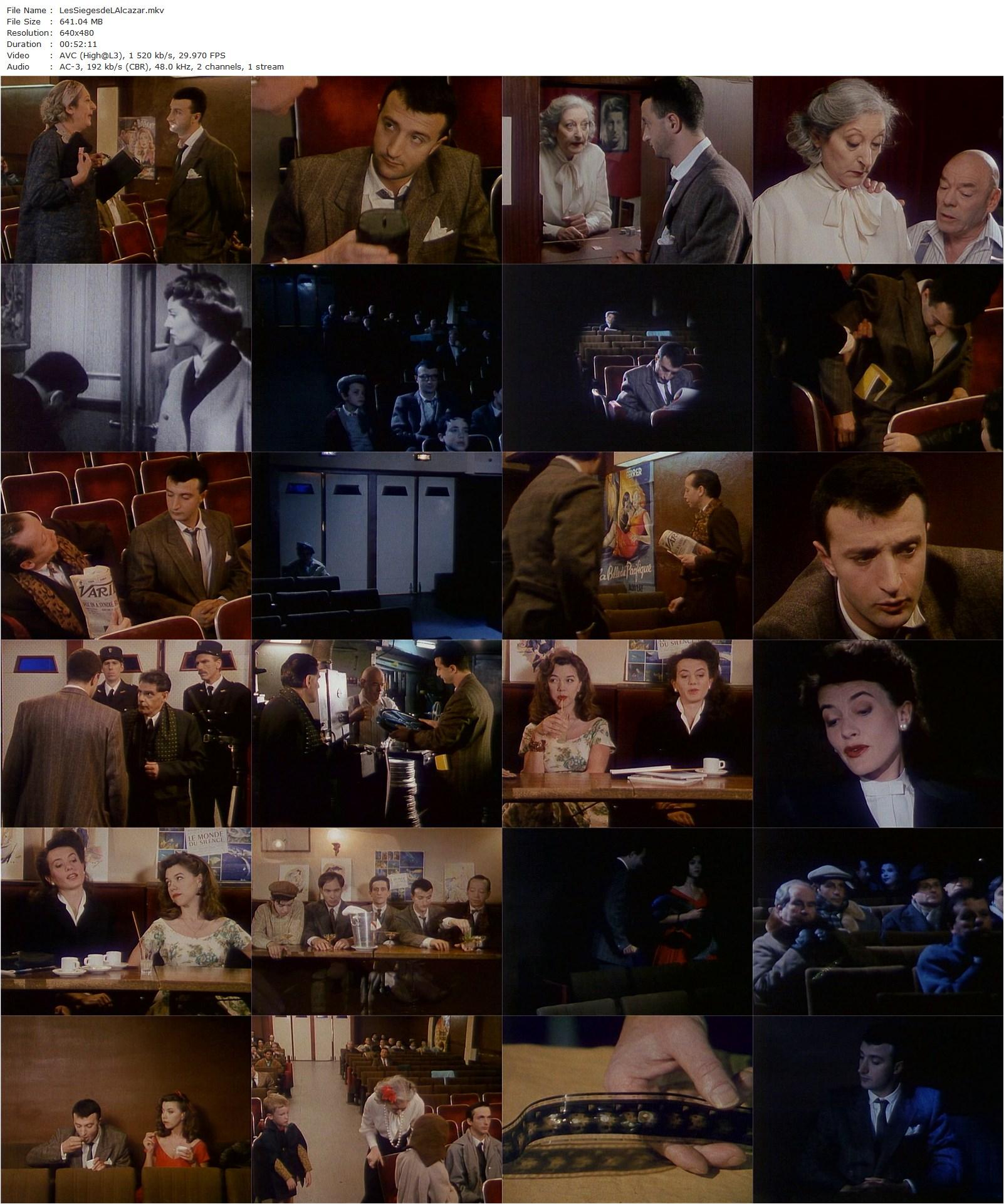 Les sièges de l’Alcazar (1989) Luc Moullet, Olivier Maltinti, Elizabeth Moreau, Sabine Haudepin-poster