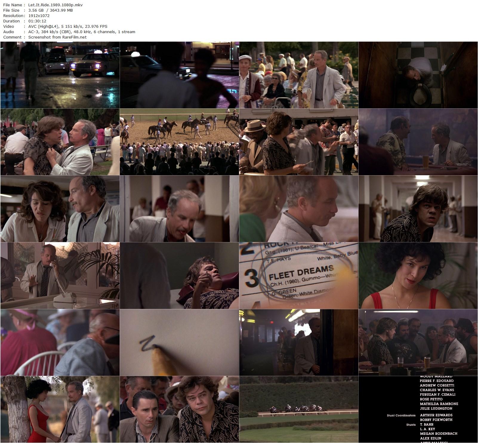 Let It Ride (1989) Joe Pytka, Richard Dreyfuss-poster