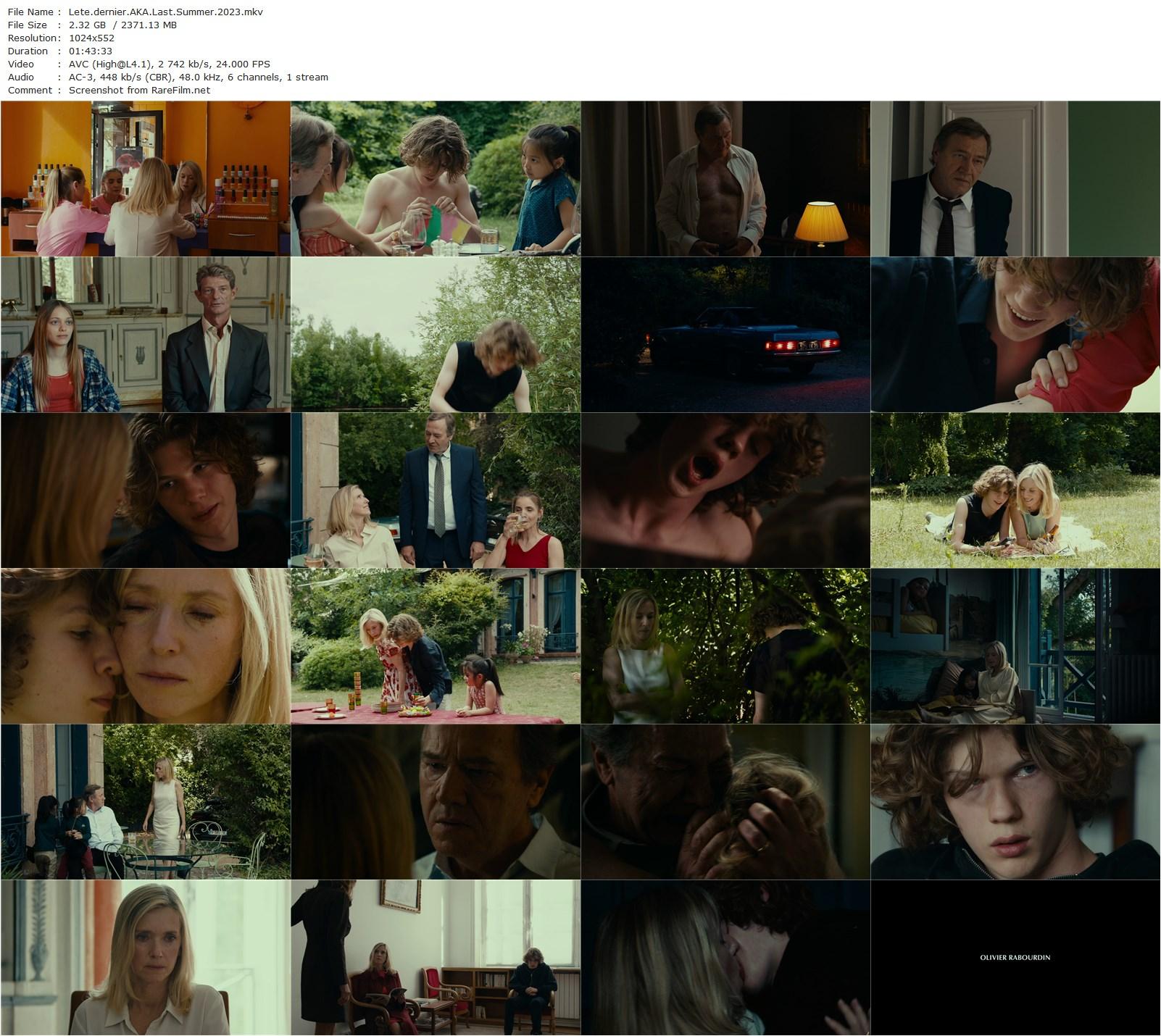 Last Summer (2023) Catherine Breillat-poster