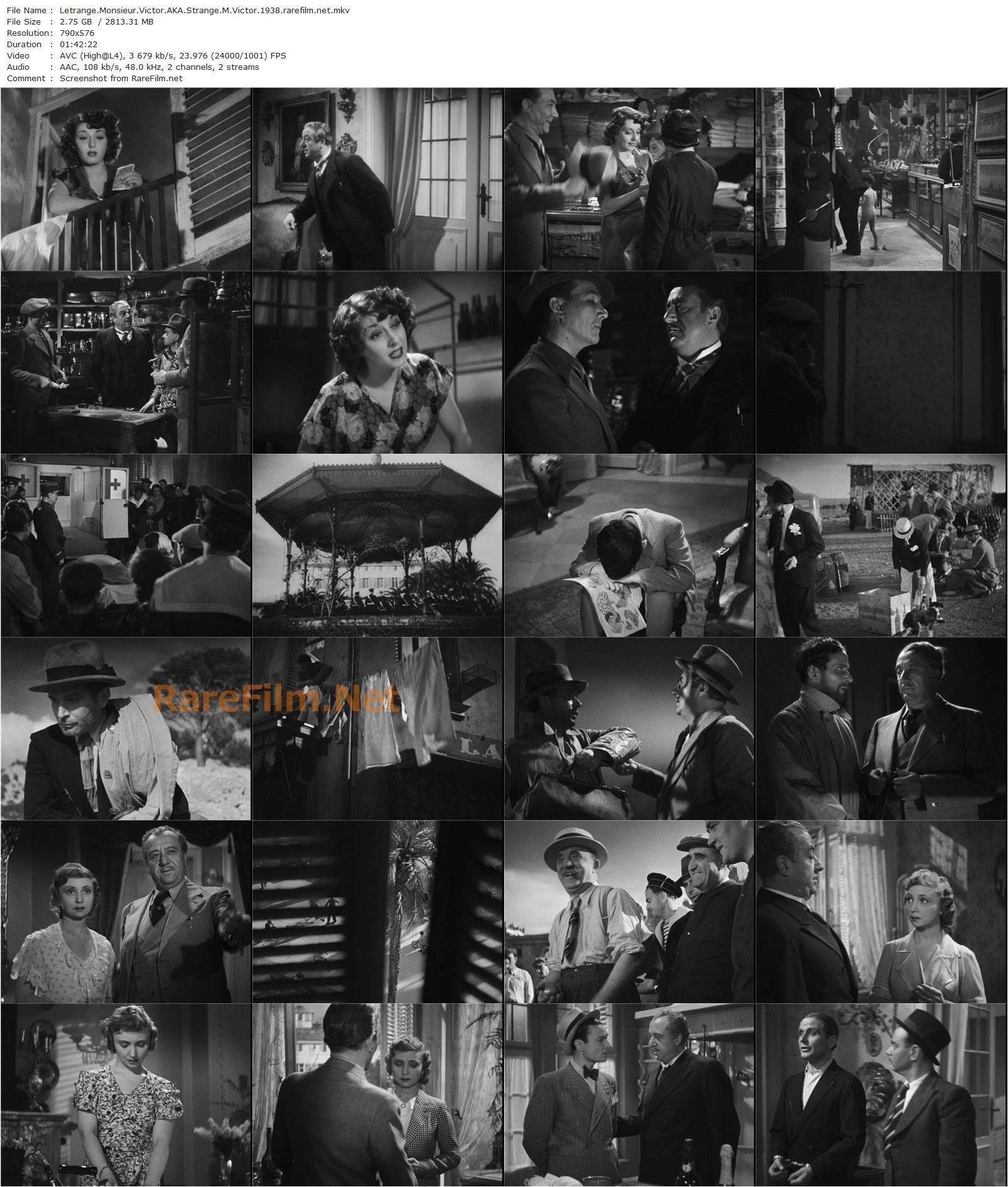 Strange M. Victor / L’étrange Monsieur Victor (1938) Jean Grémillon, Raimu, Pierre Blanchar, Madeleine Renaud-poster
