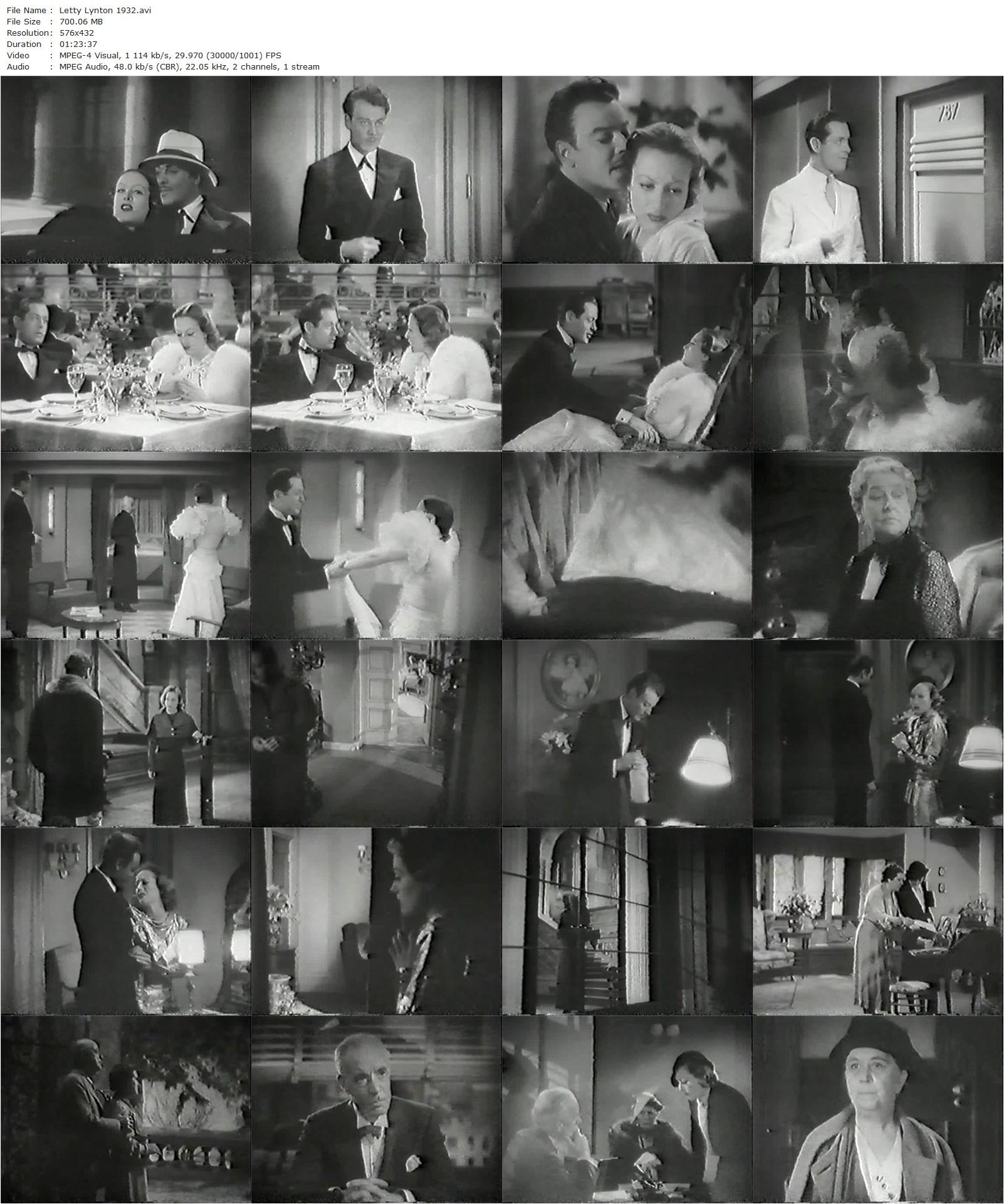 Letty Lynton (1932) Clarence Brown, Joan Crawford, Robert Montgomery, Nils Asther-poster