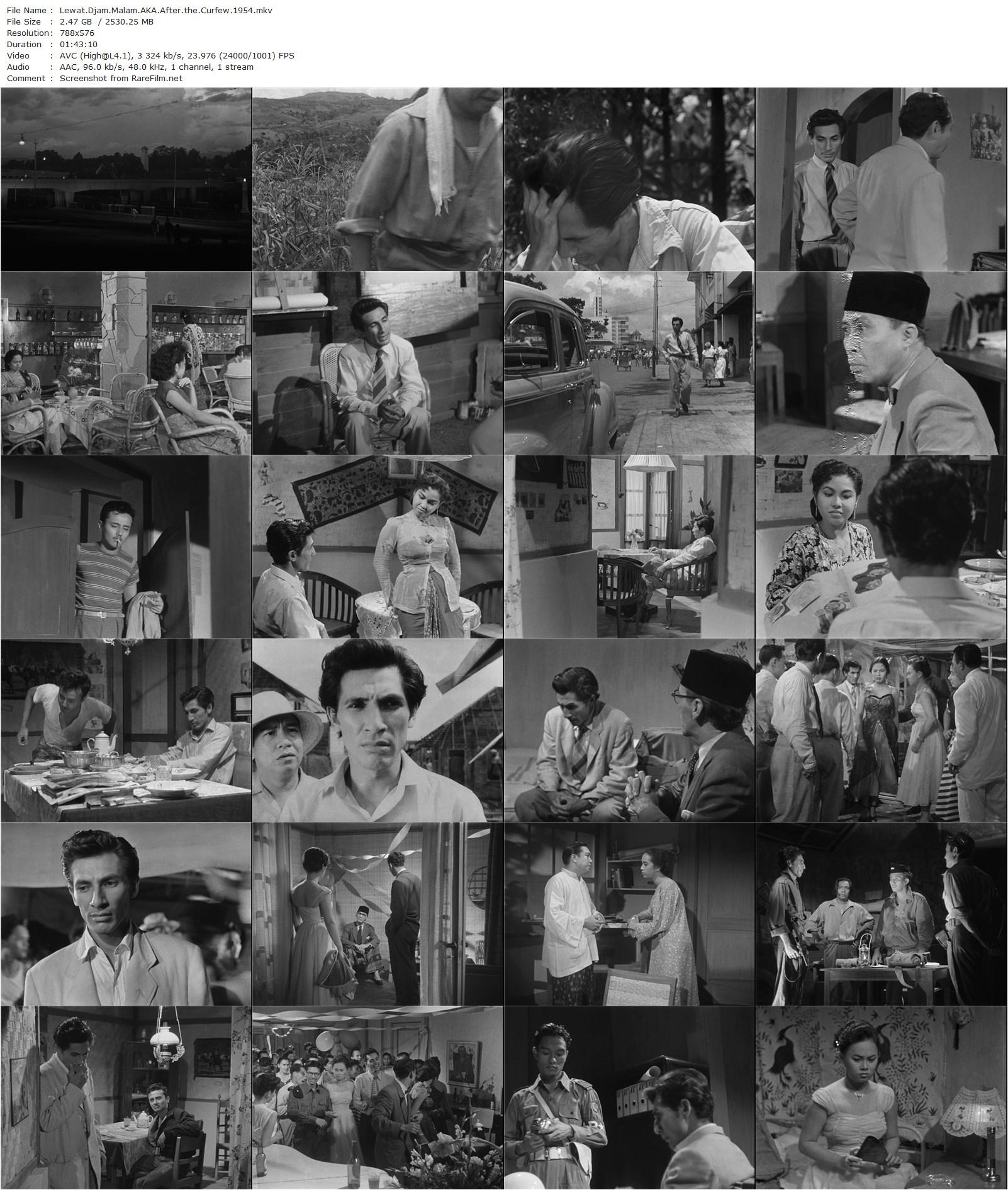 After the Curfew / Lewat Djam Malam (1953) Usmar Ismail, A.N. Alcaff, Dhalia, Netty Herawati-poster