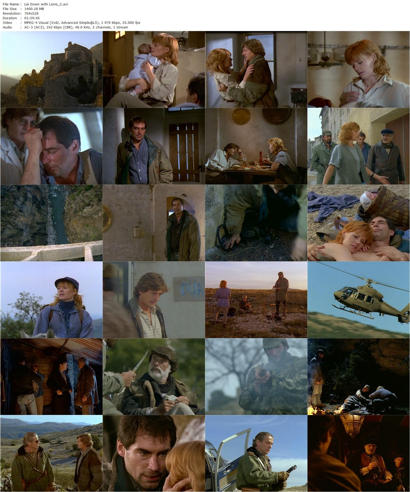 Lie Down with Lions (1994) Jim Goddard, Timothy Dalton, Marg Helgenberger, Nigel Havers-poster