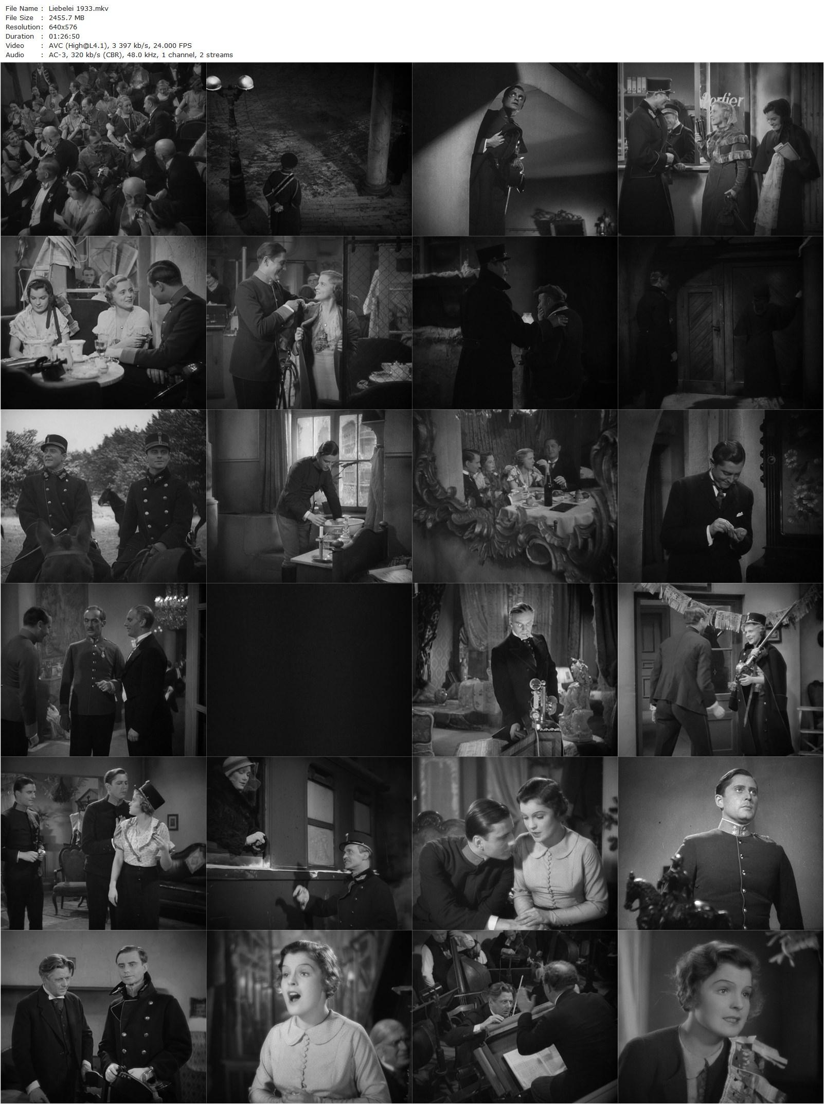 Flirtation AKA Liebelei (1933) Max Ophüls, Paul Hörbiger, Magda Schneider, Luise Ullrich-poster